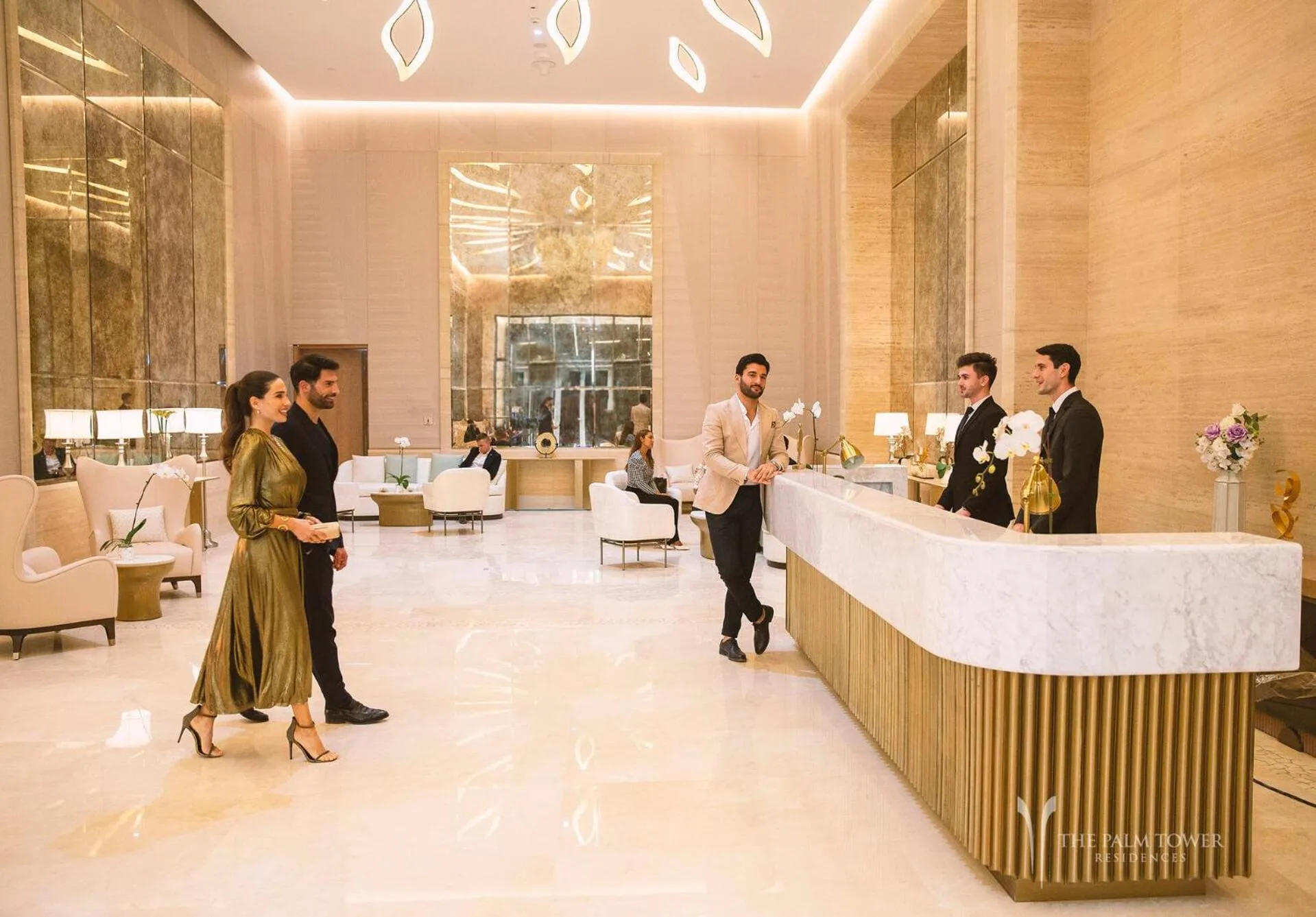 Lobby or reception in Ultra Luxury Palm Tower with Shared Hotel Facilities