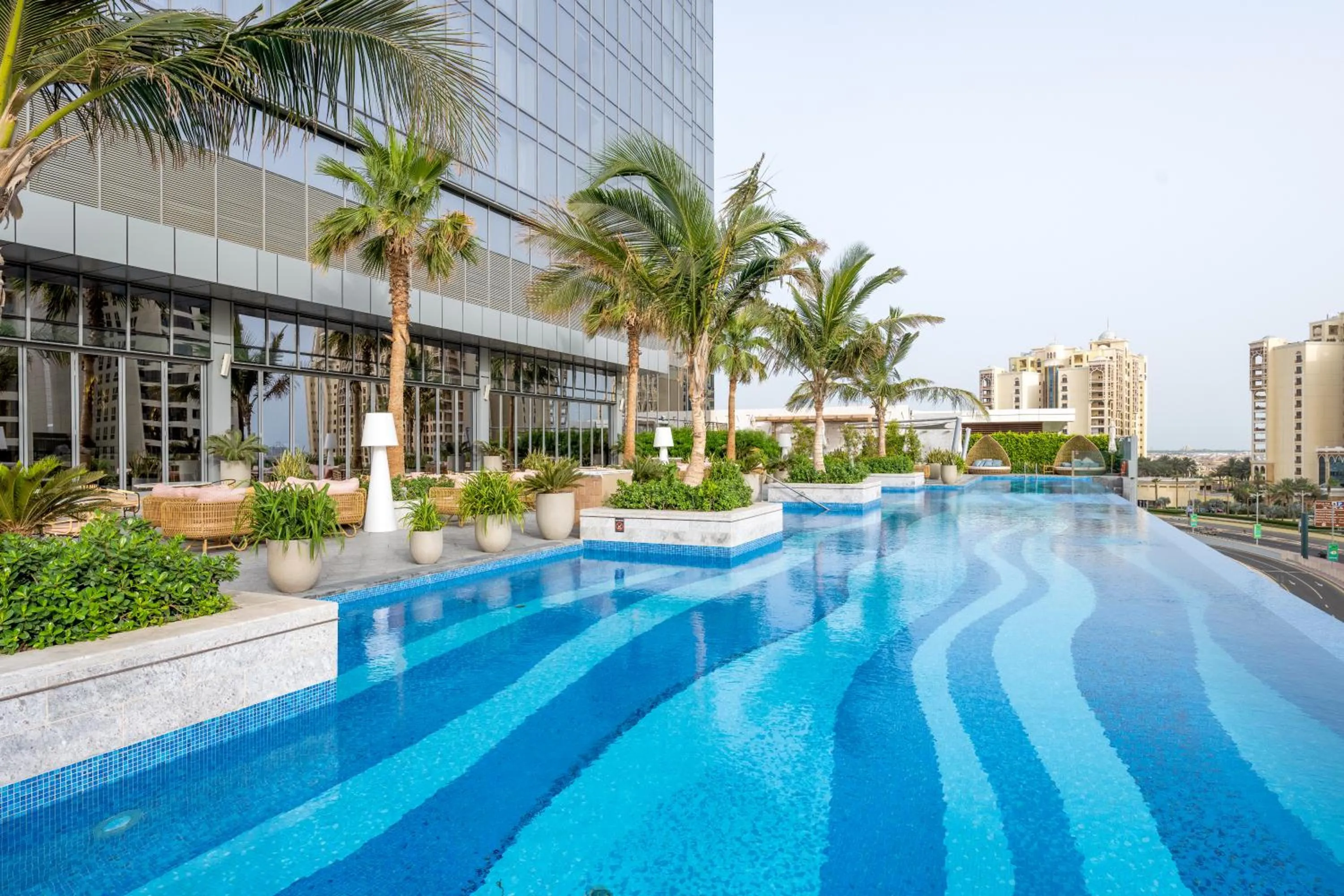 Swimming pool in Ultra Luxury Palm Tower with Shared Hotel Facilities