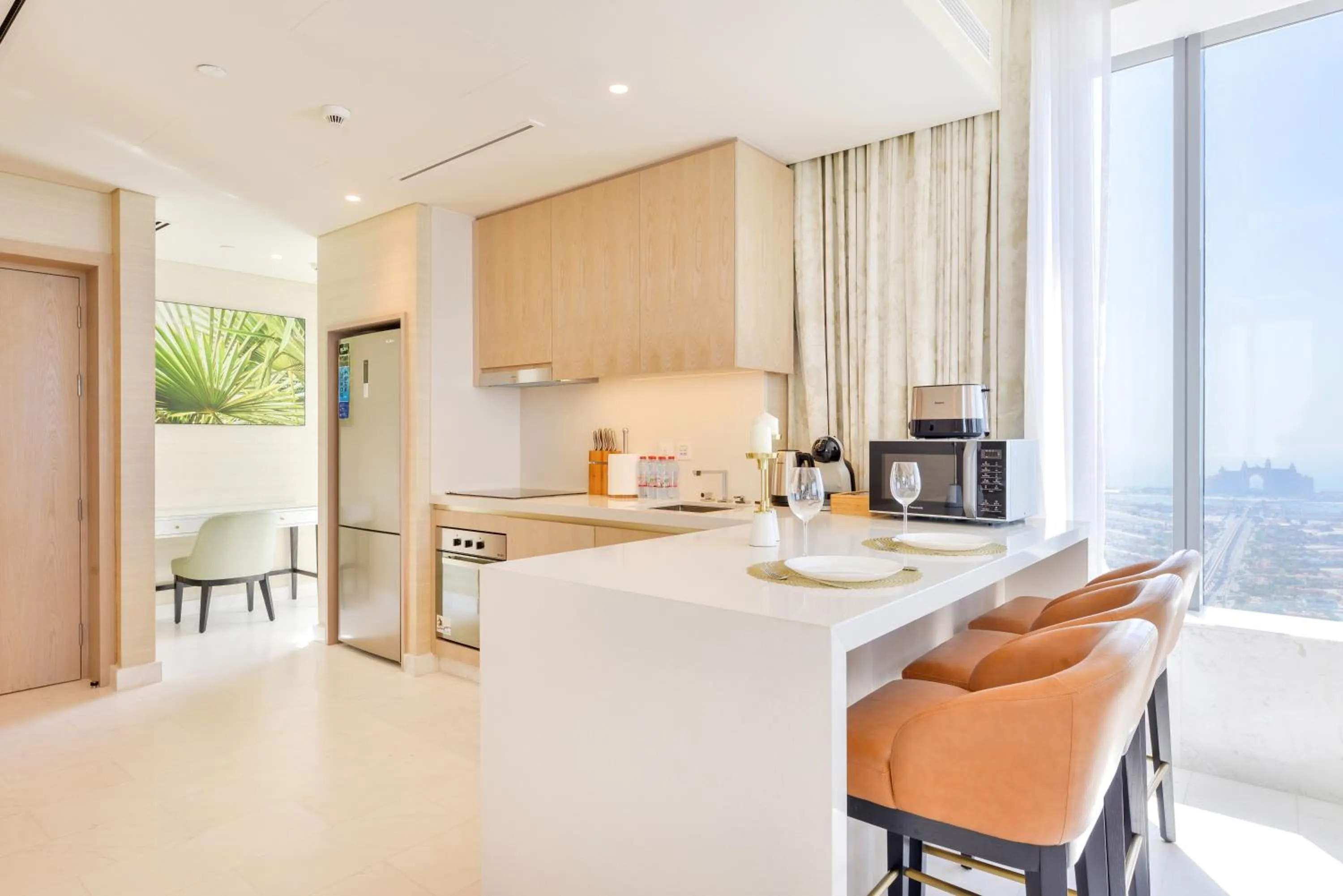 Coffee/tea facilities in Ultra Luxury Palm Tower with Shared Hotel Facilities