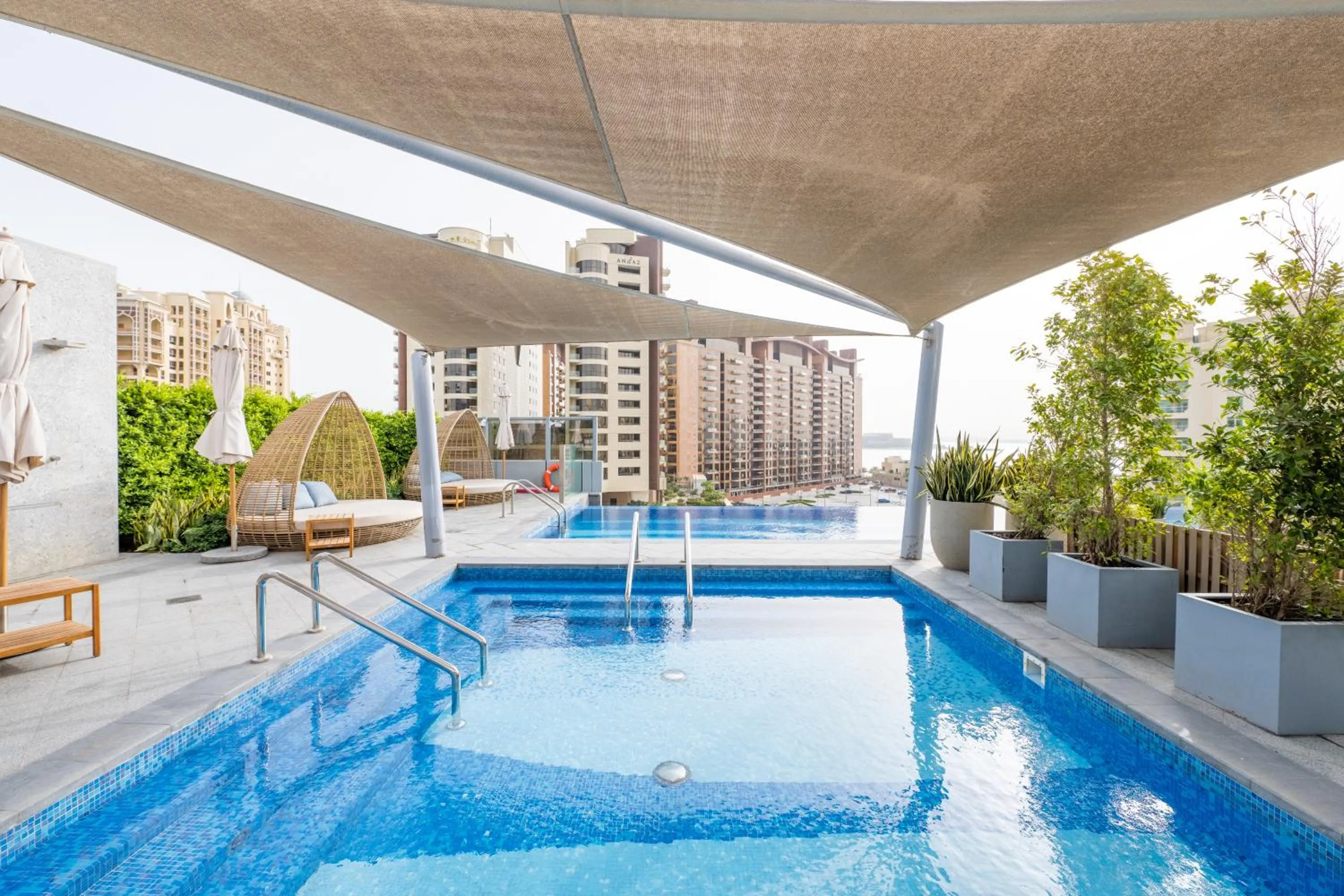 Swimming pool in Ultra Luxury Palm Tower with Shared Hotel Facilities