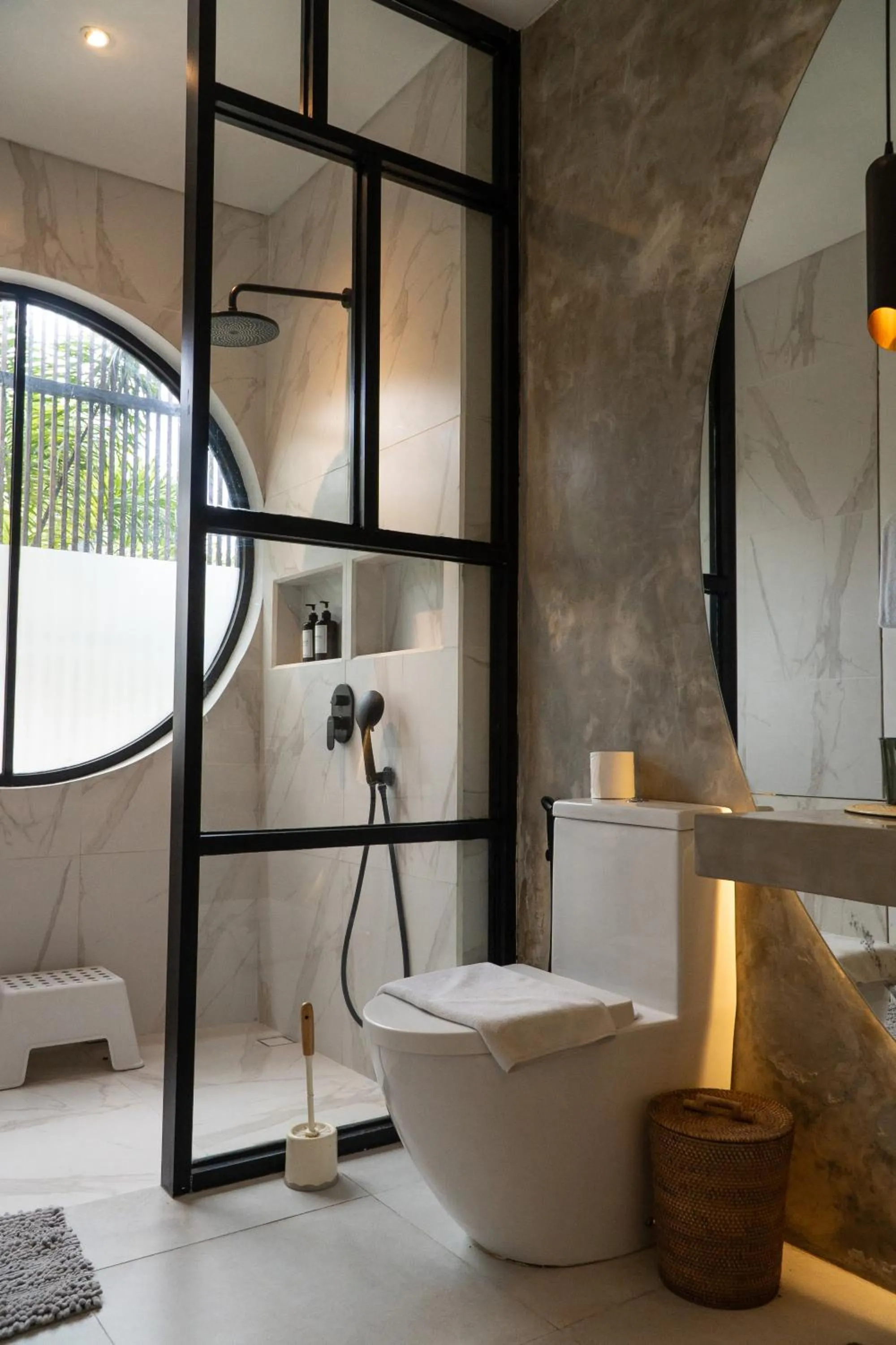 Shower in Baliwood Residence Villas by BREIG