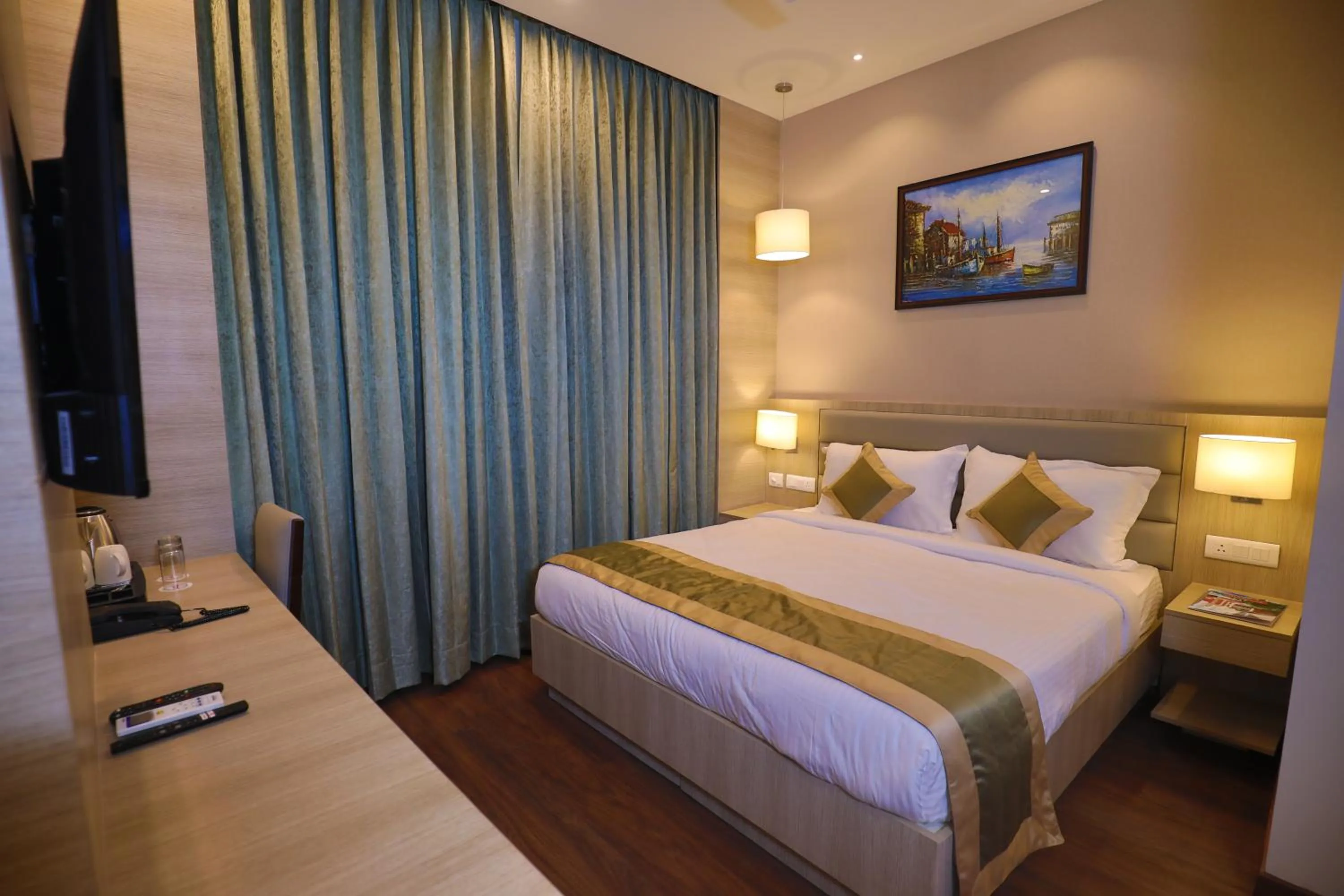 Photo of the whole room, Bed in Goa Country Club Near Park Hospital BY Pearl I Luxury resort in Gurgaon