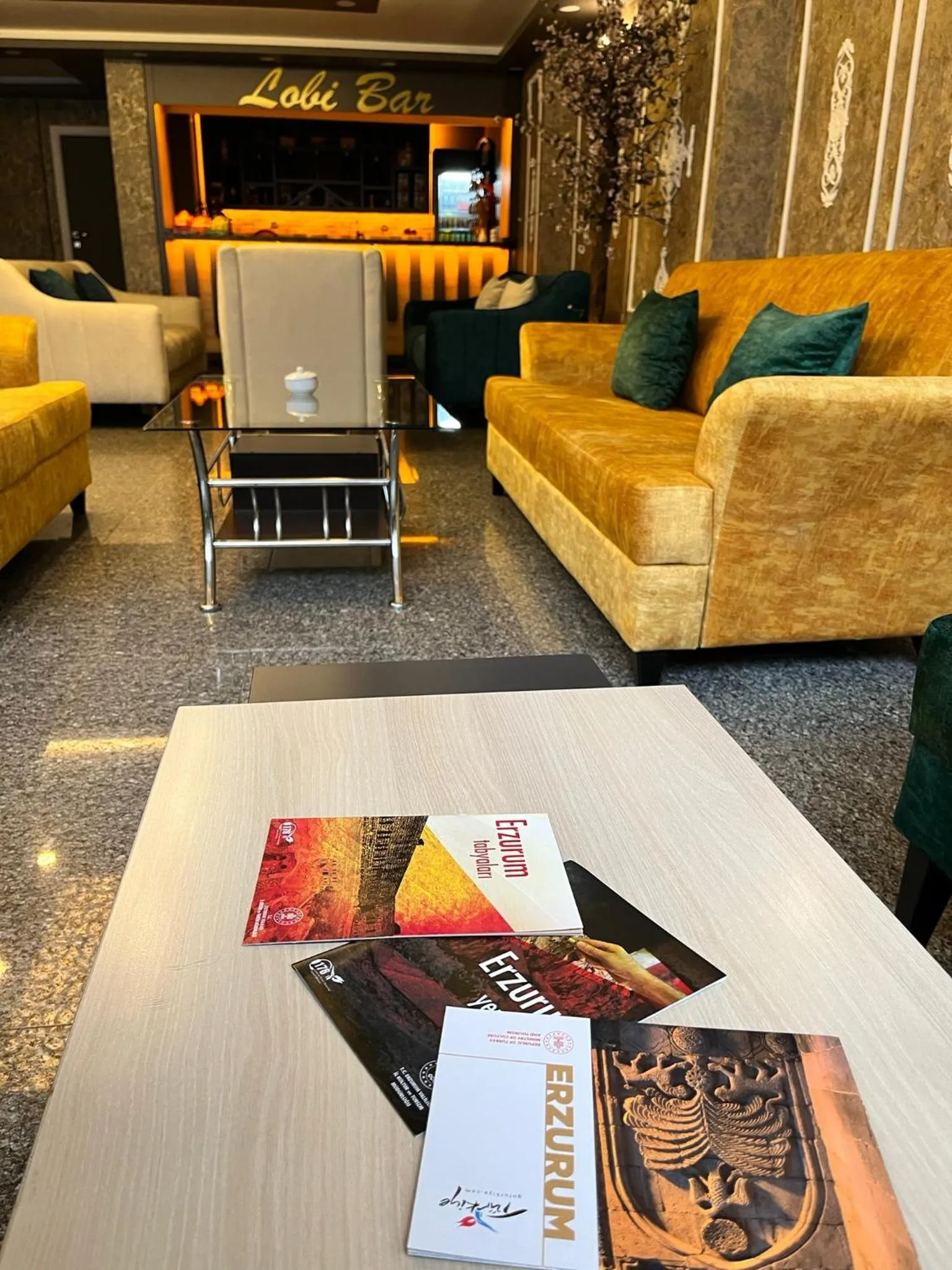 Lobby or reception in ÇAĞ OTEL