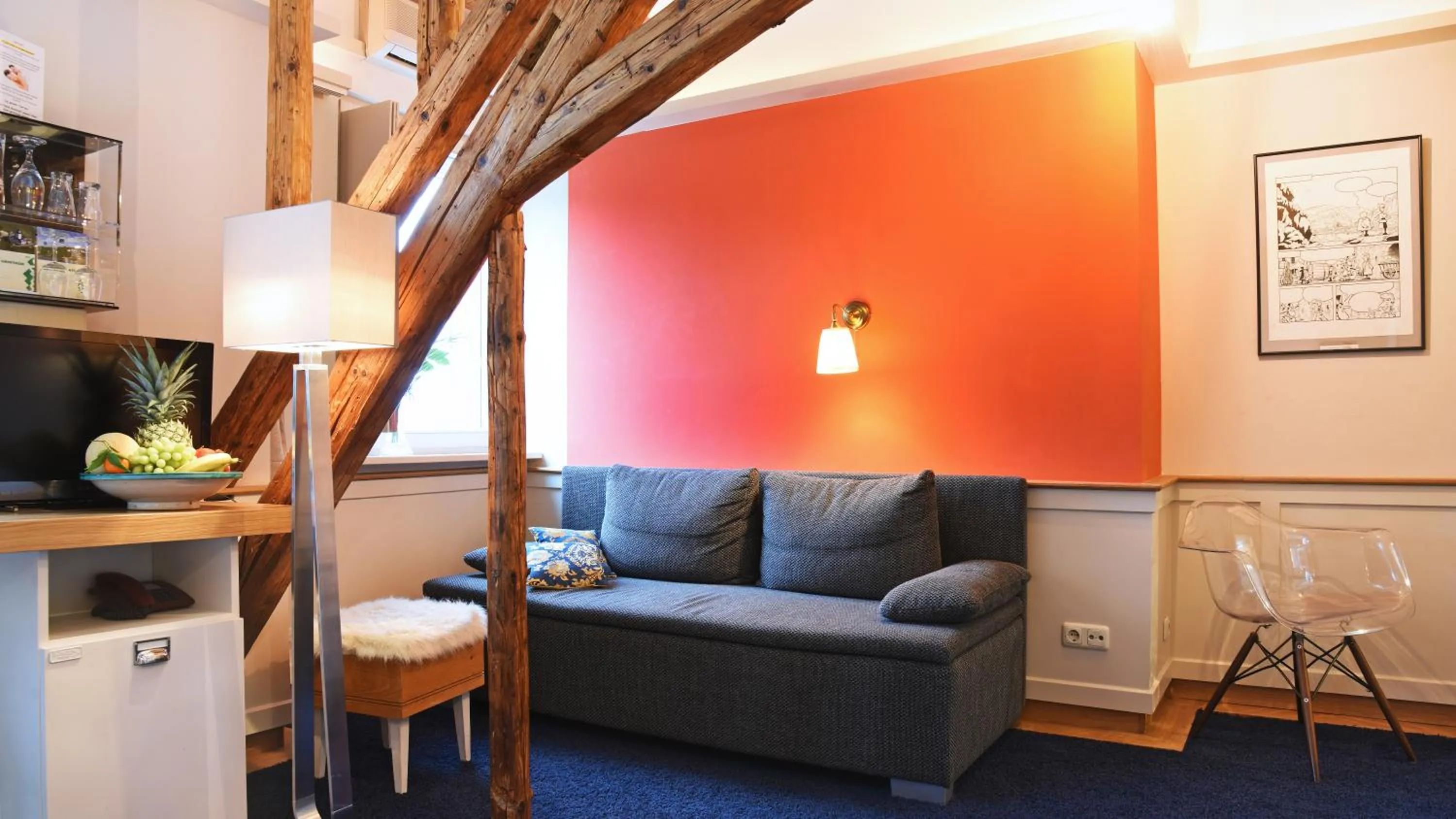 Seating area in Rhein Hotel Bacharach und Stübers Restaurant