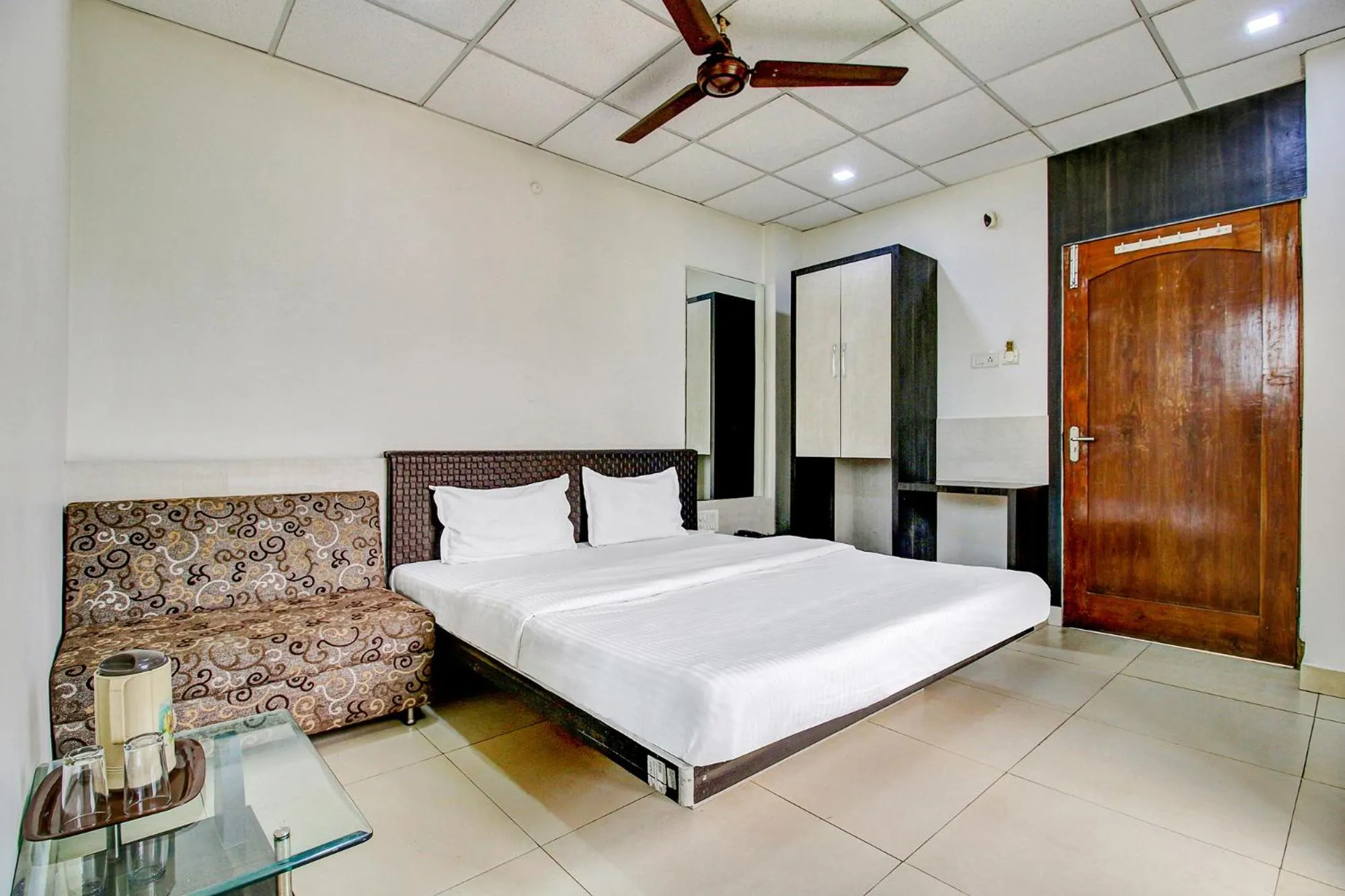 Bed in FabHotel Prime Manjeet