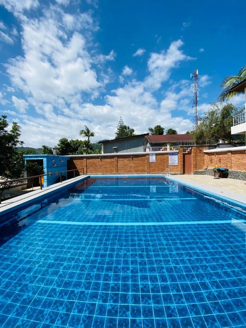 Pool view in Bamboo Village