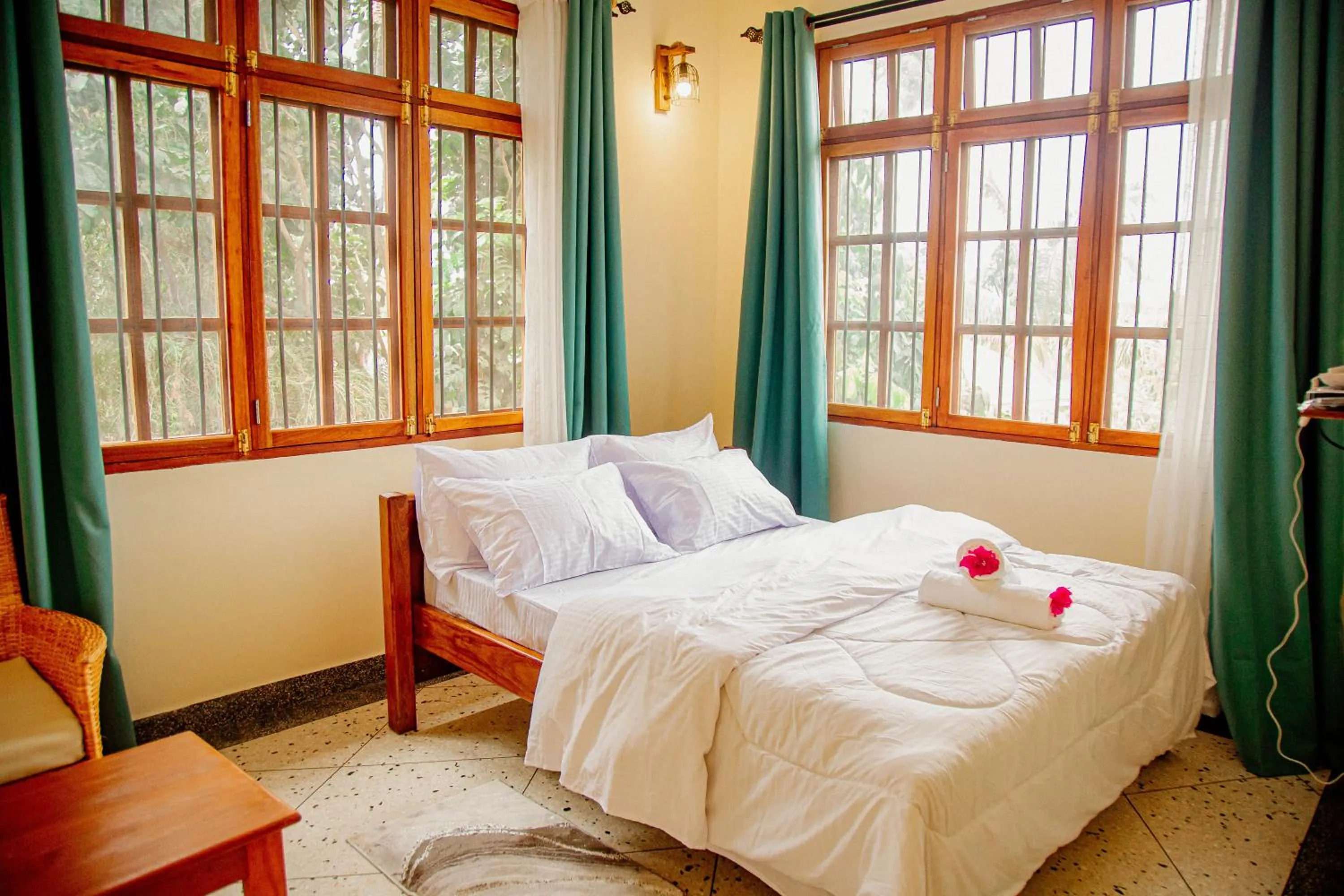 Bed in Bamboo Village