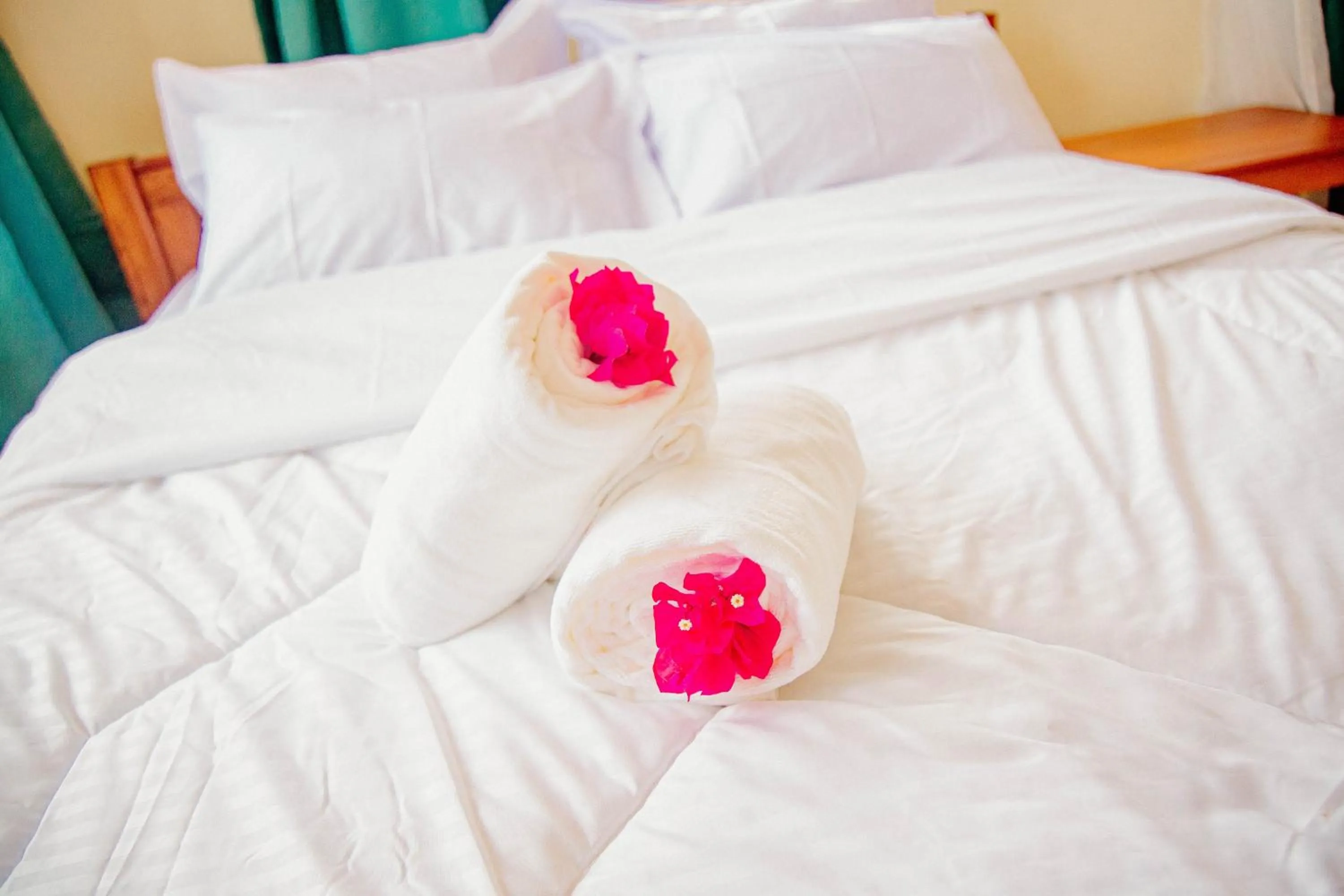 Bed in Bamboo Village