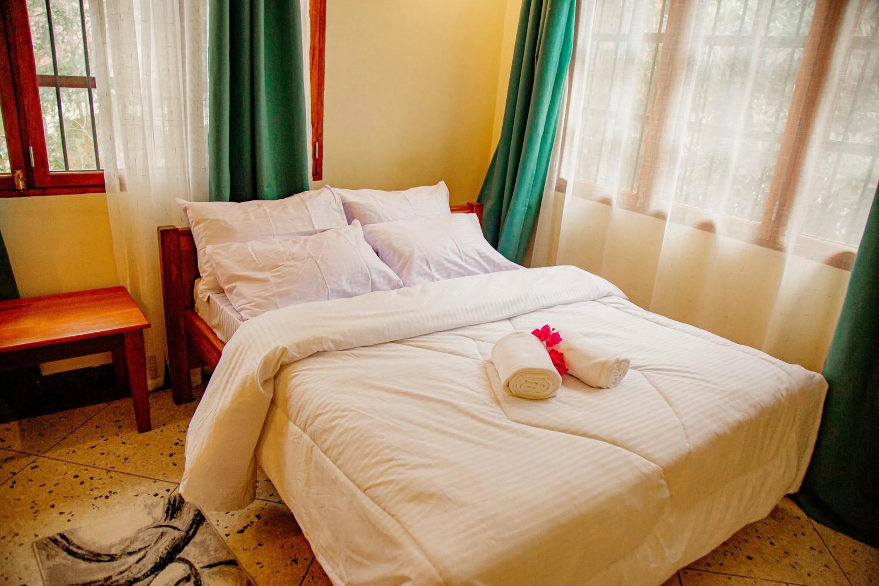 Bed in Bamboo Village