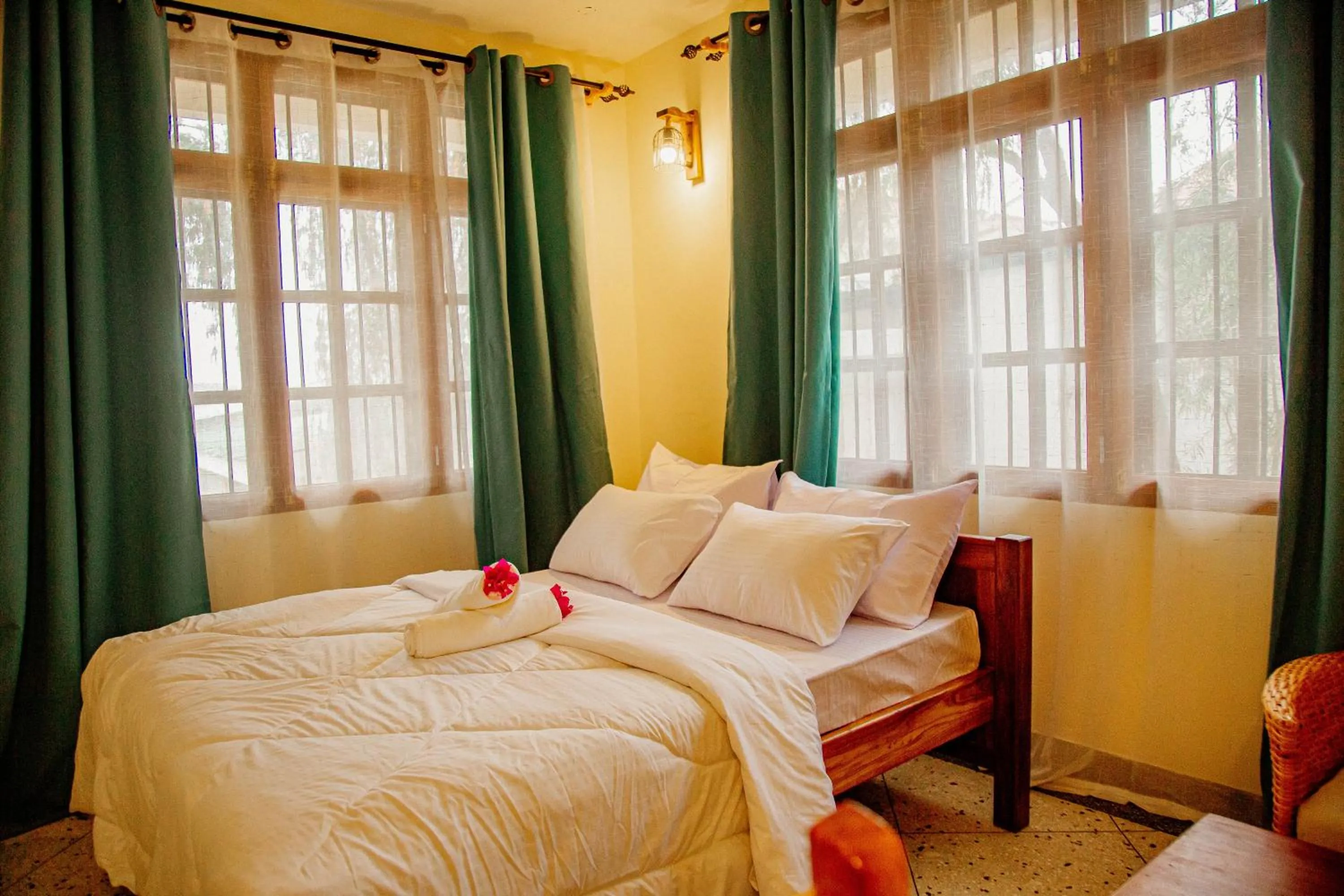 Bed in Bamboo Village