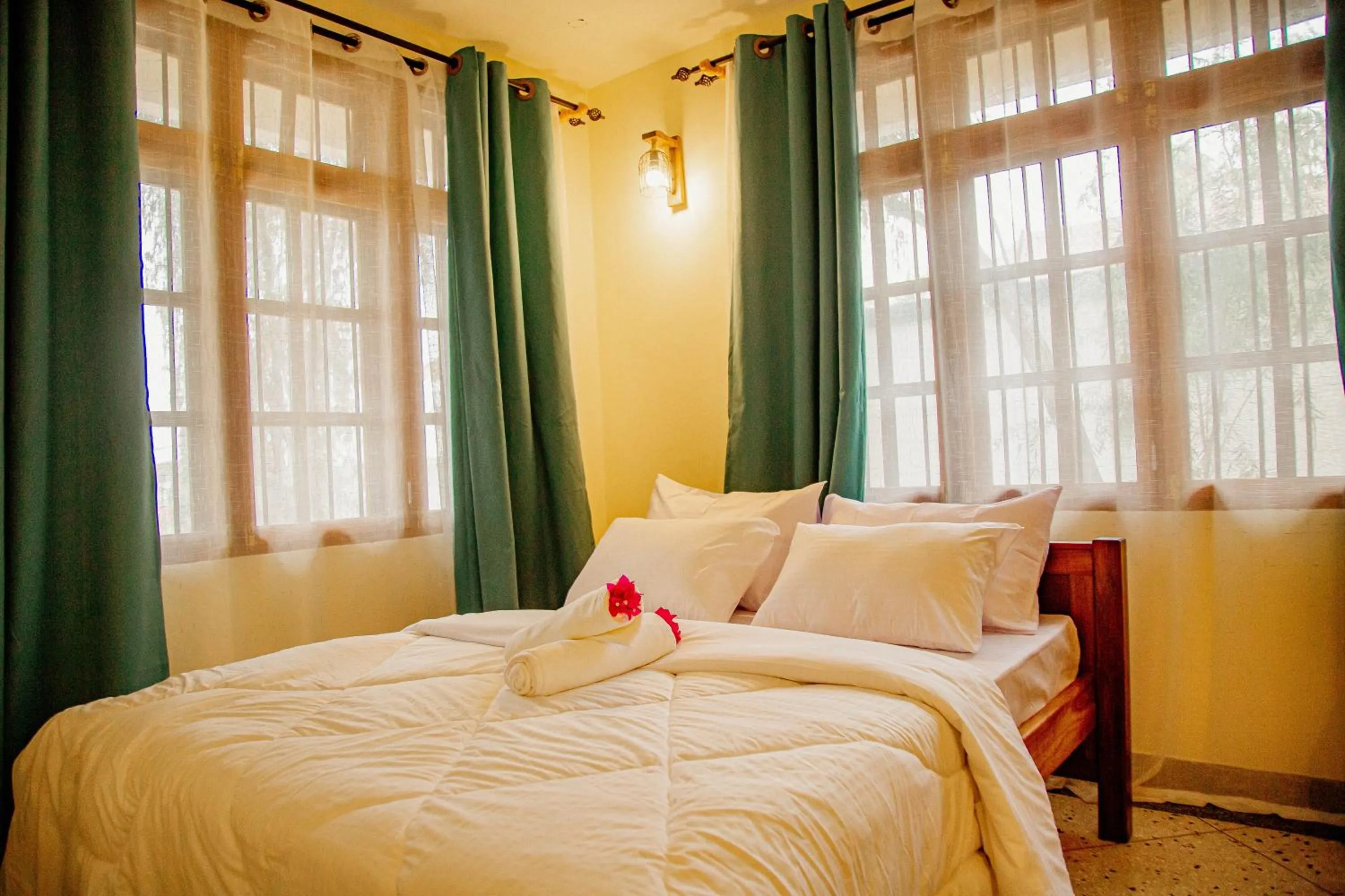 Bed in Bamboo Village