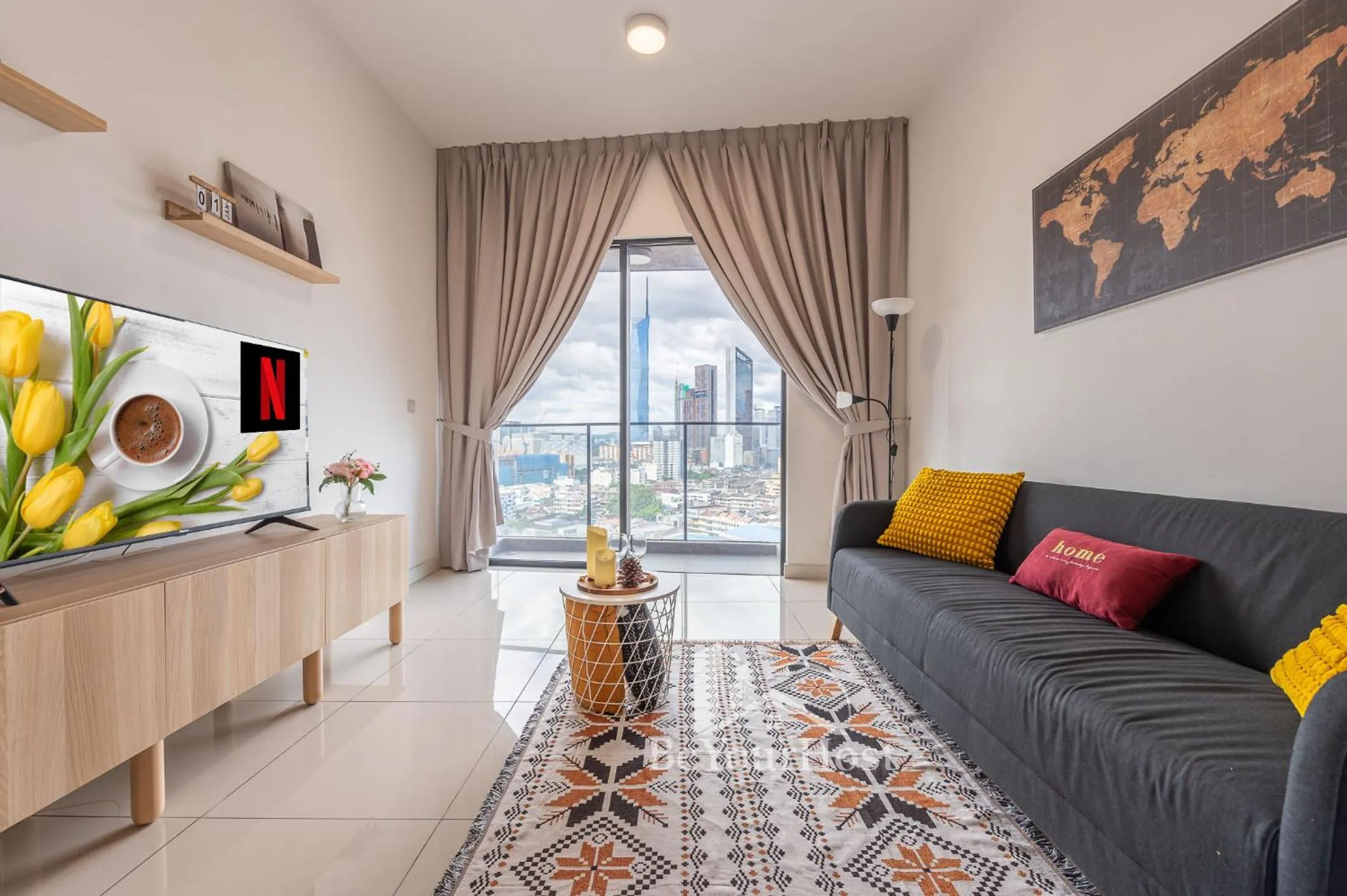 Living room in Continew Residences Kuala Lumpur