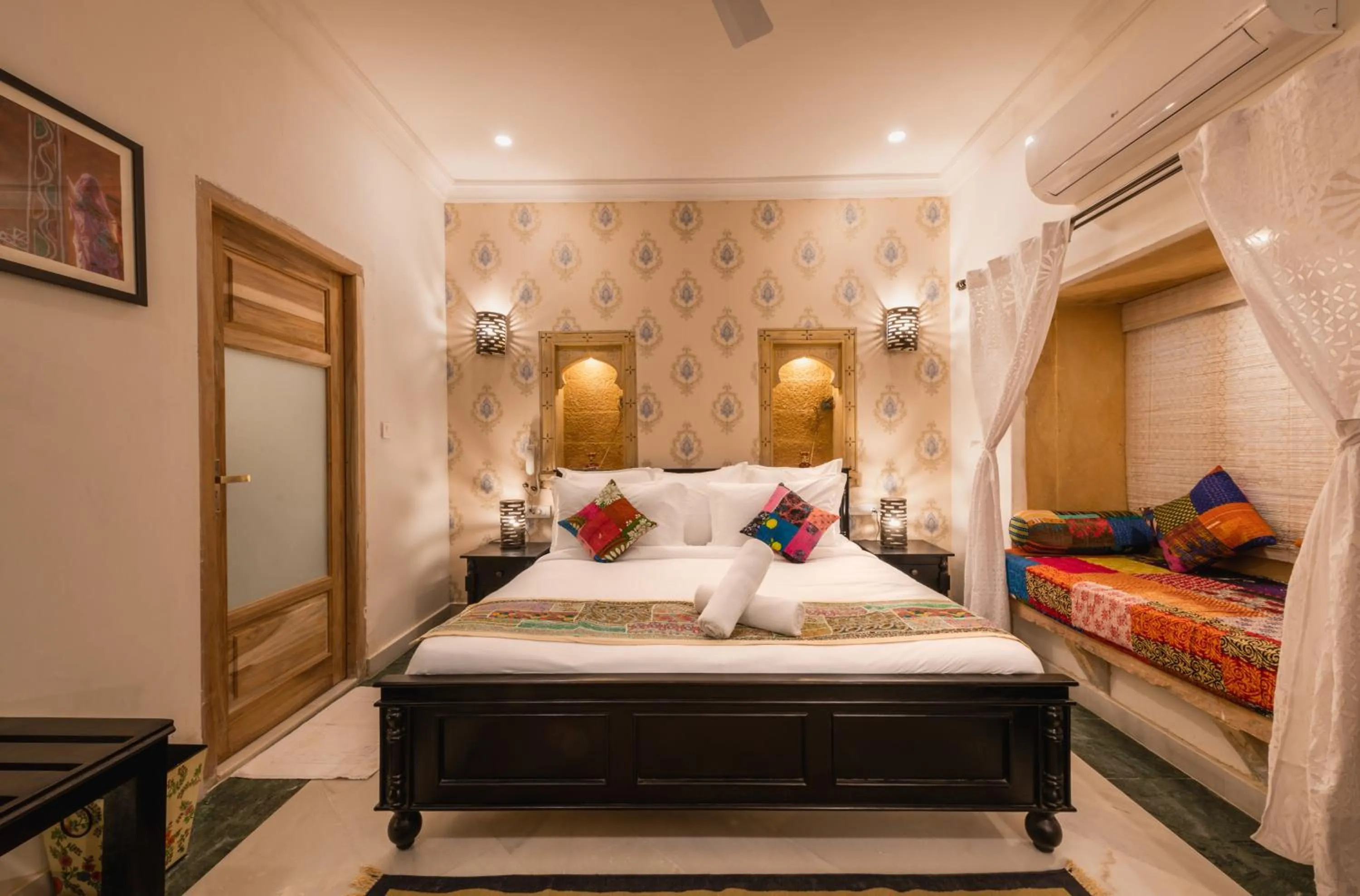 Bedroom, Bed in Hotel Meri Haveli