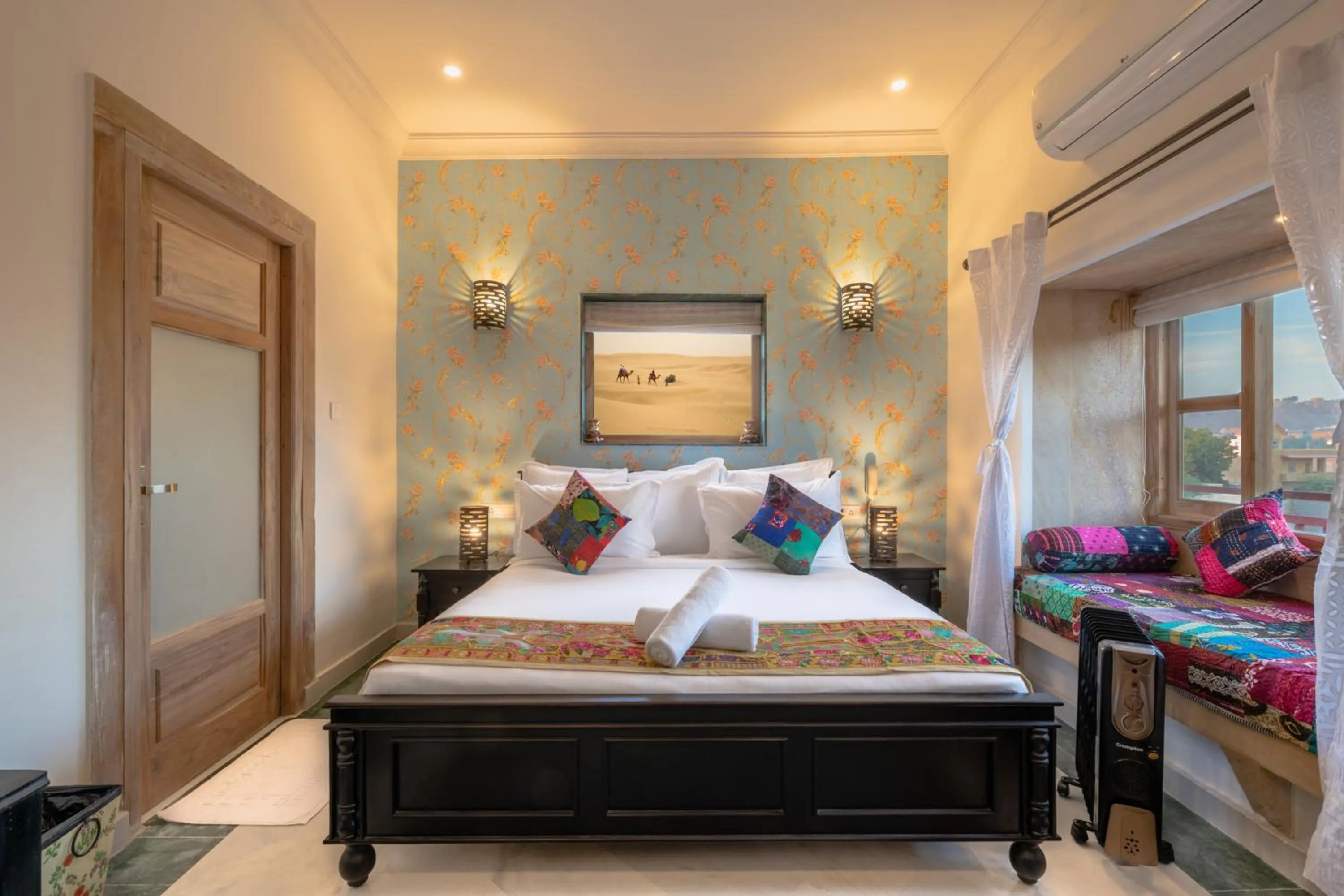 Bedroom, Bed in Hotel Meri Haveli