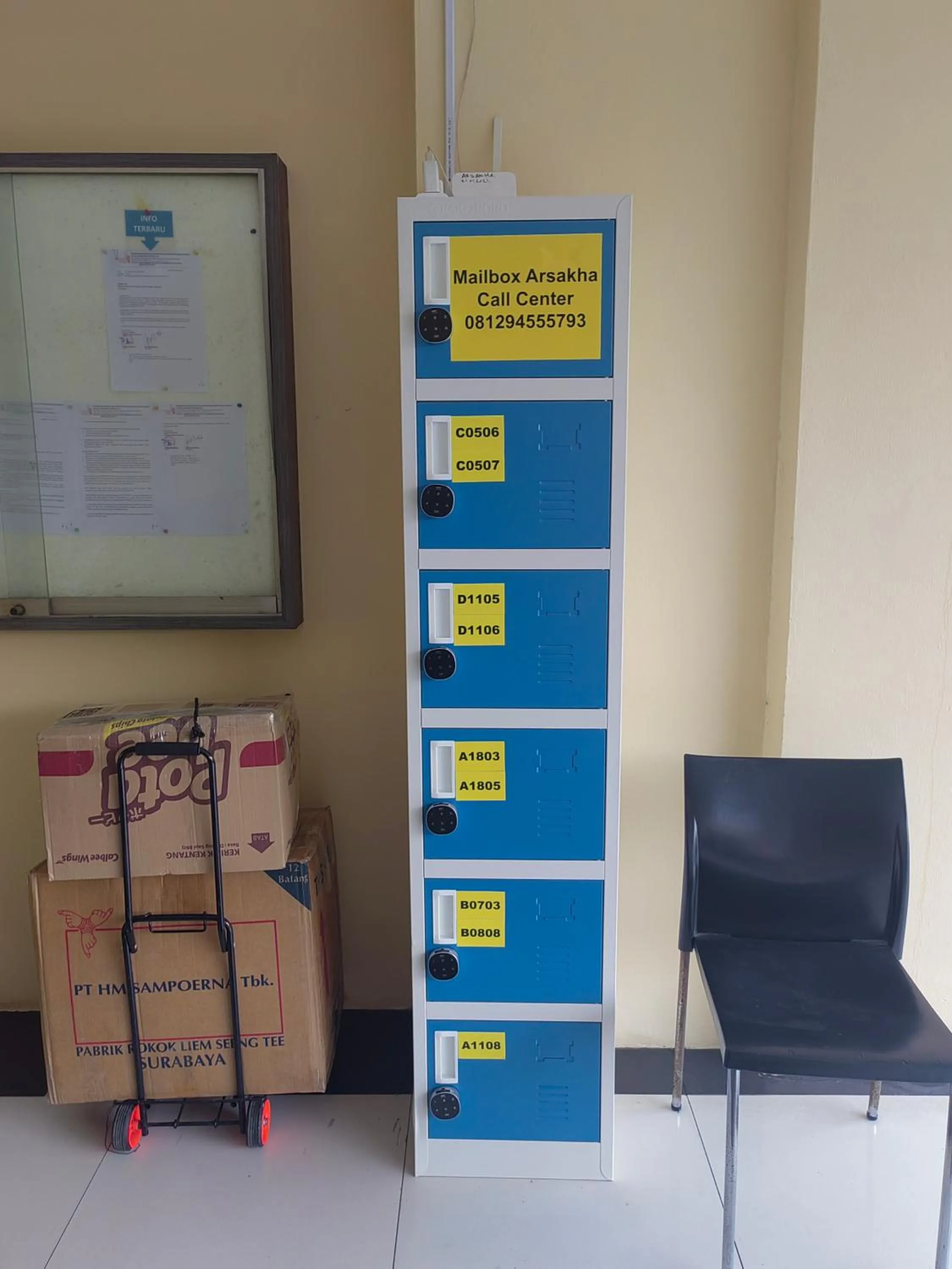 Text overlay in Mailbox Arsakha Lobi B Cibubur Village