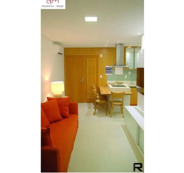 Living room in Flat no Malawi Resort 203 B em Muro Alto, Porto de Galinhas