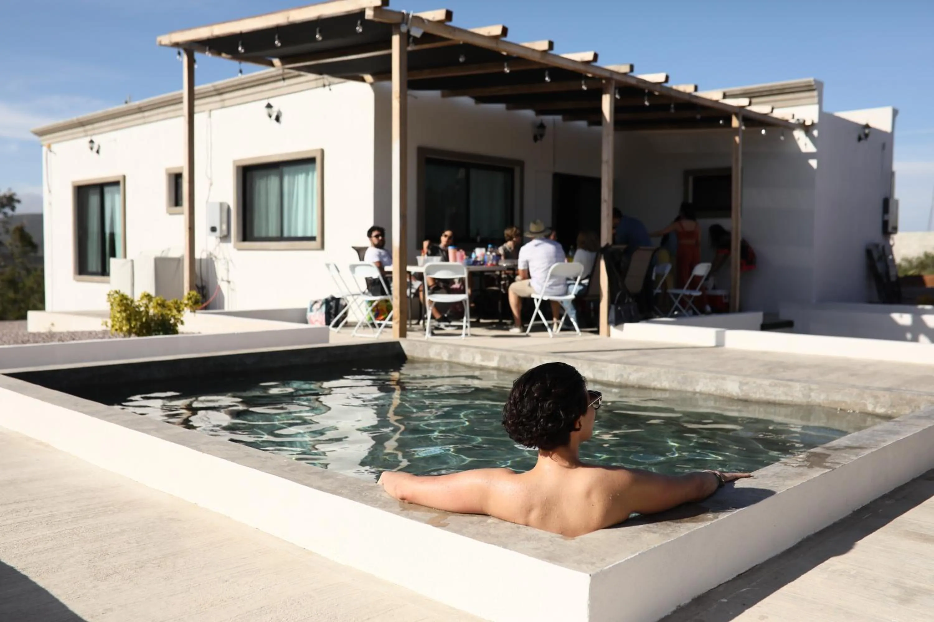 Pool view in Sarab Hotel