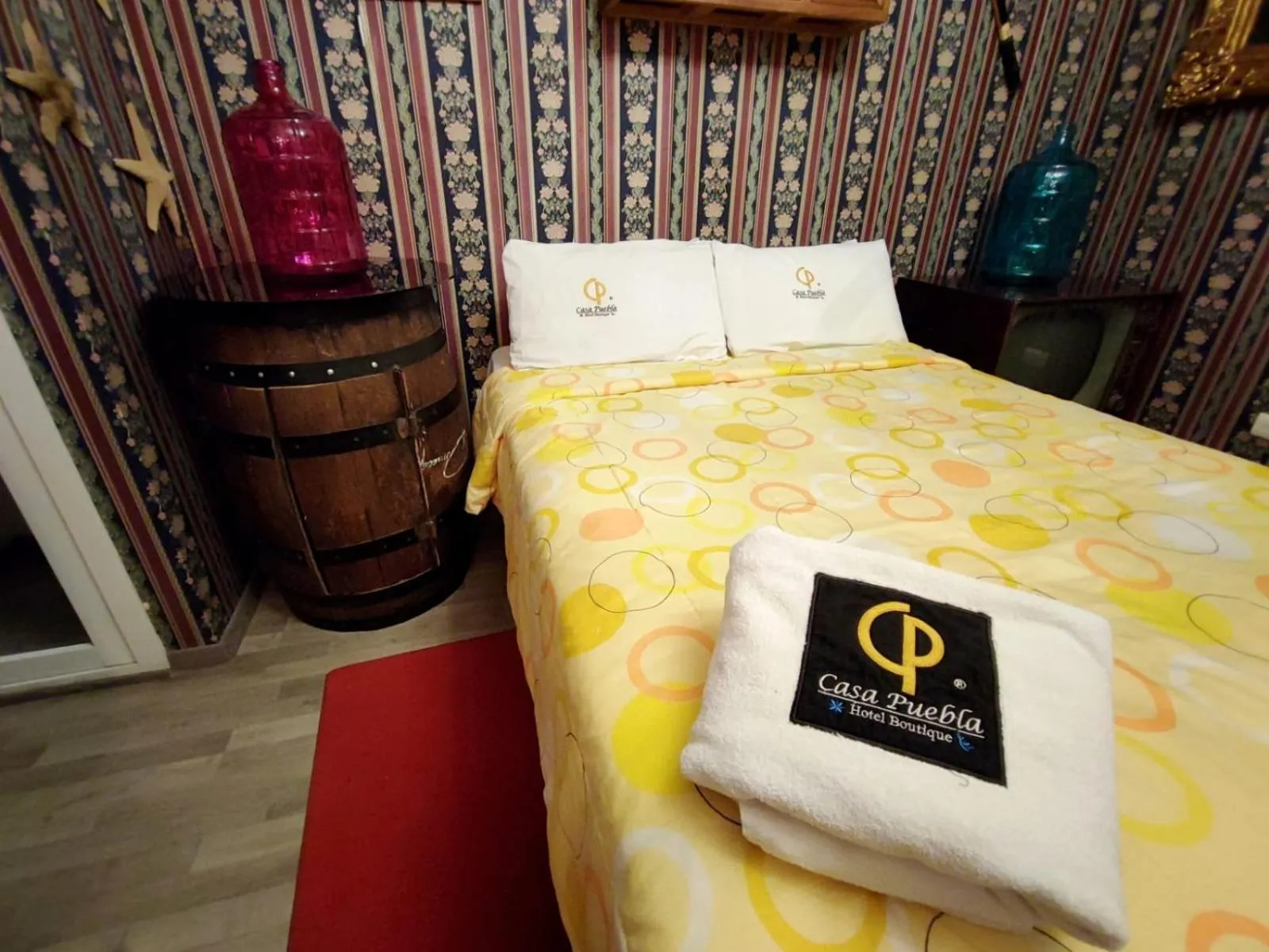 Bed in Hotel Temático Casa Puebla