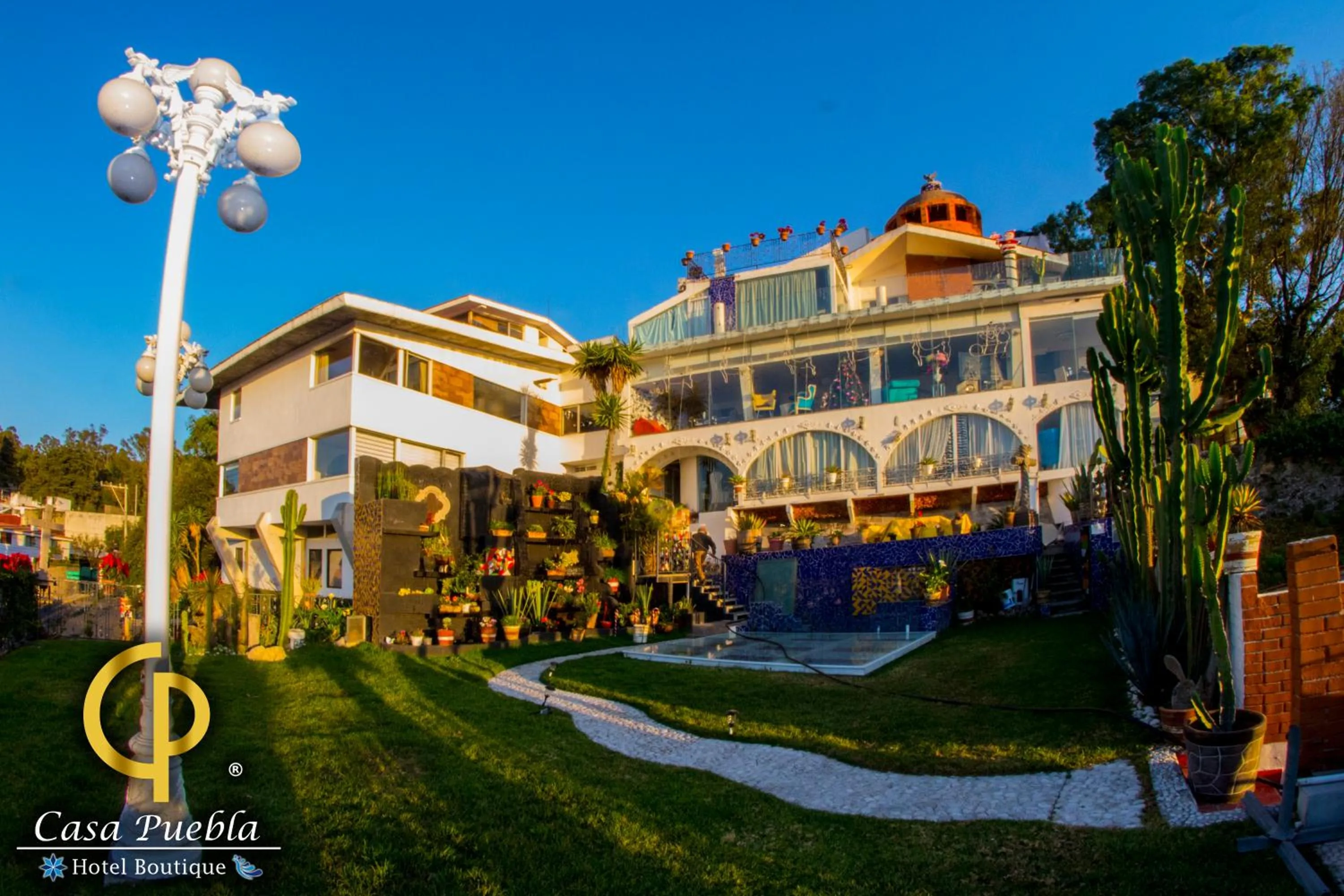 Property Building in Hotel Temático Casa Puebla