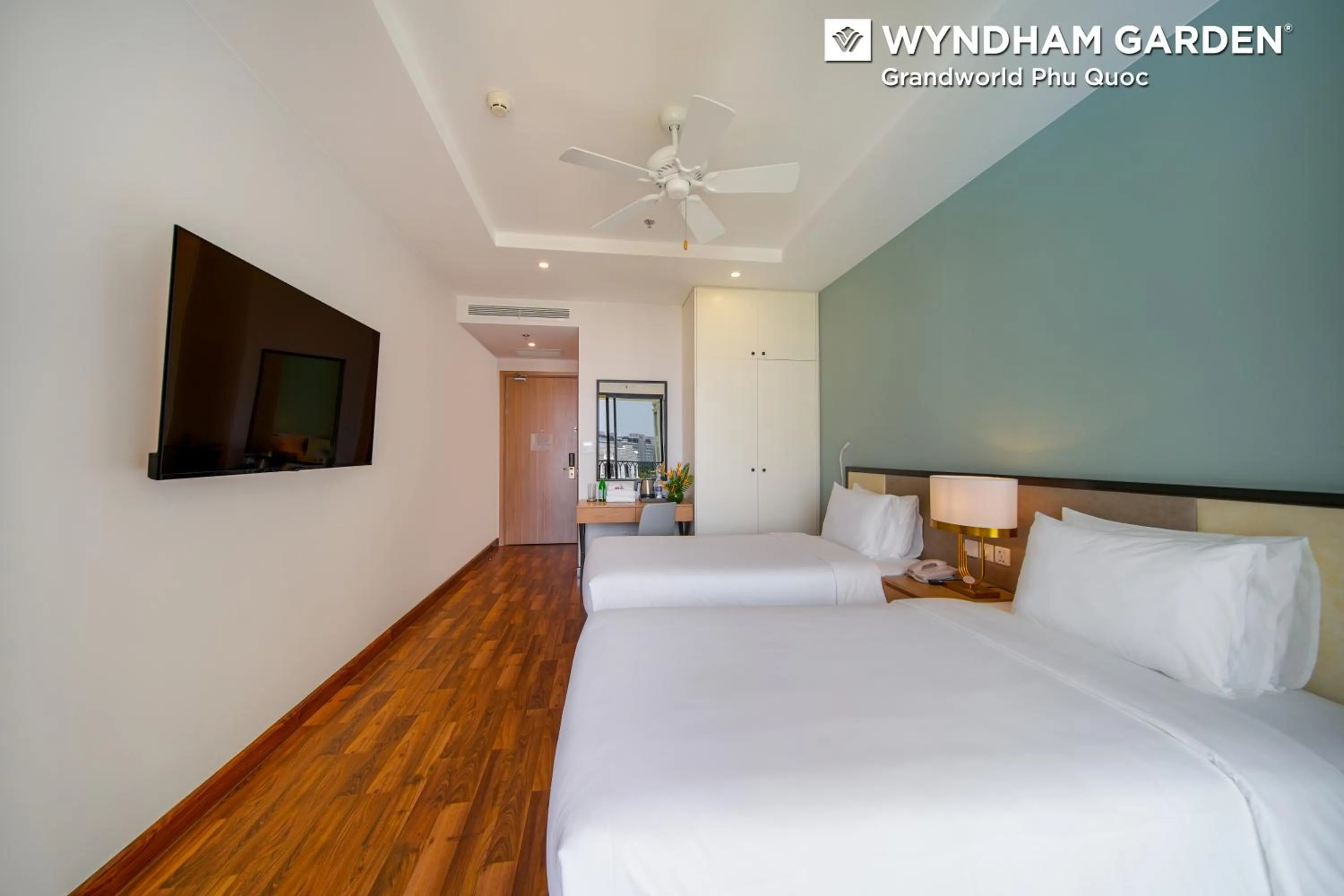 Bedroom, Bed in Wyndham Garden Grandworld Phu Quoc