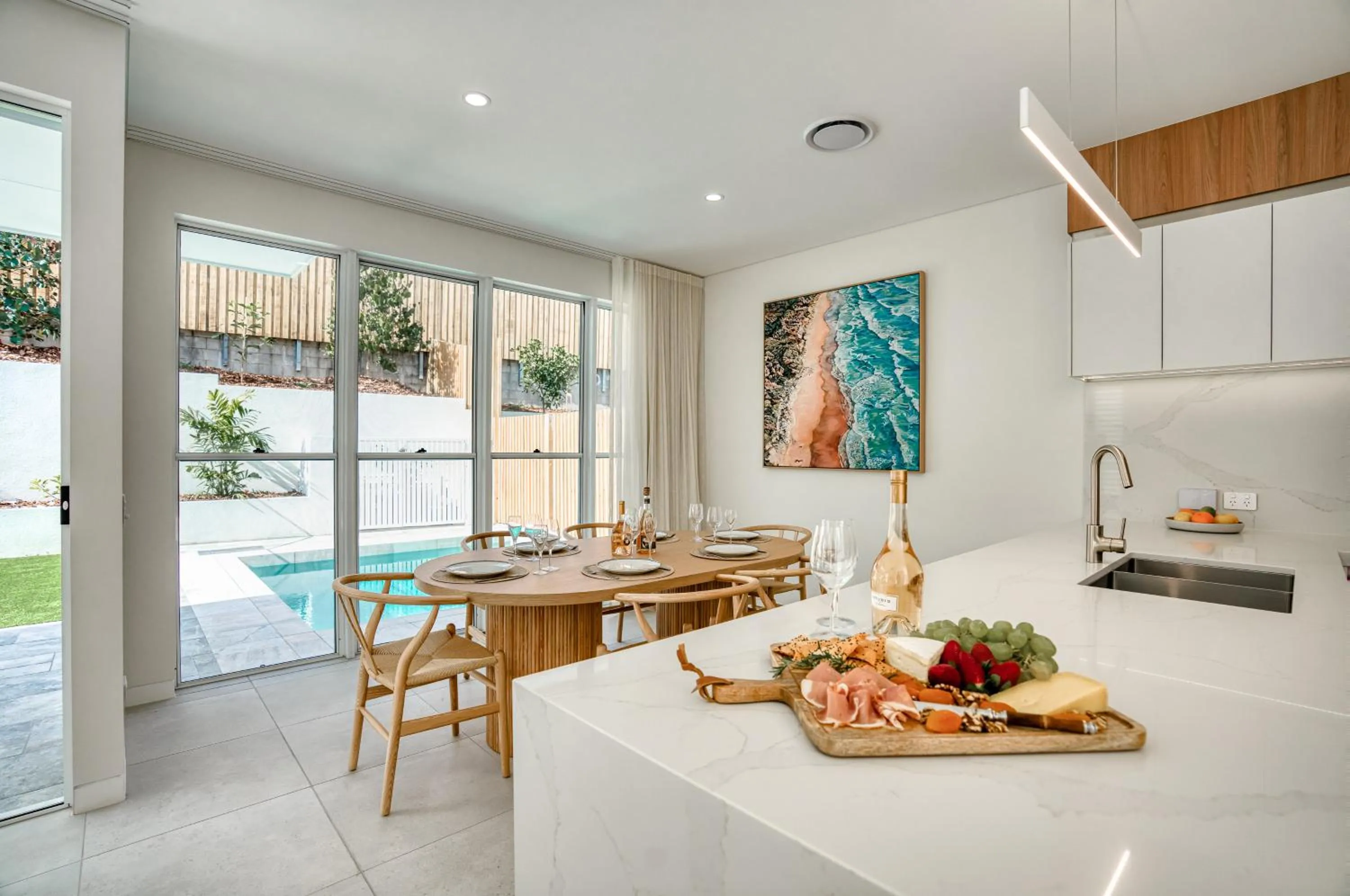 Kitchen or kitchenette in Essence Peregian Beach