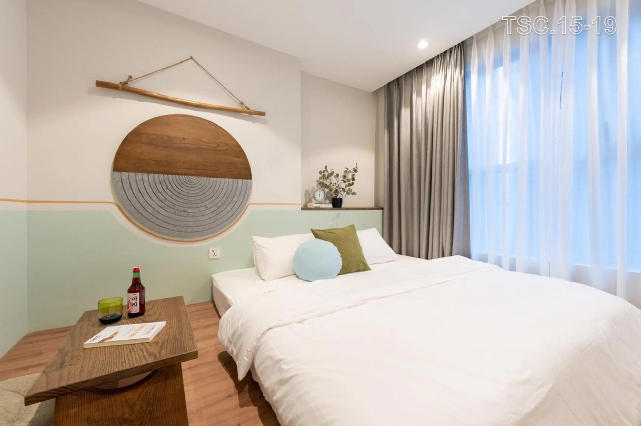 Bed in The Sóng apartment