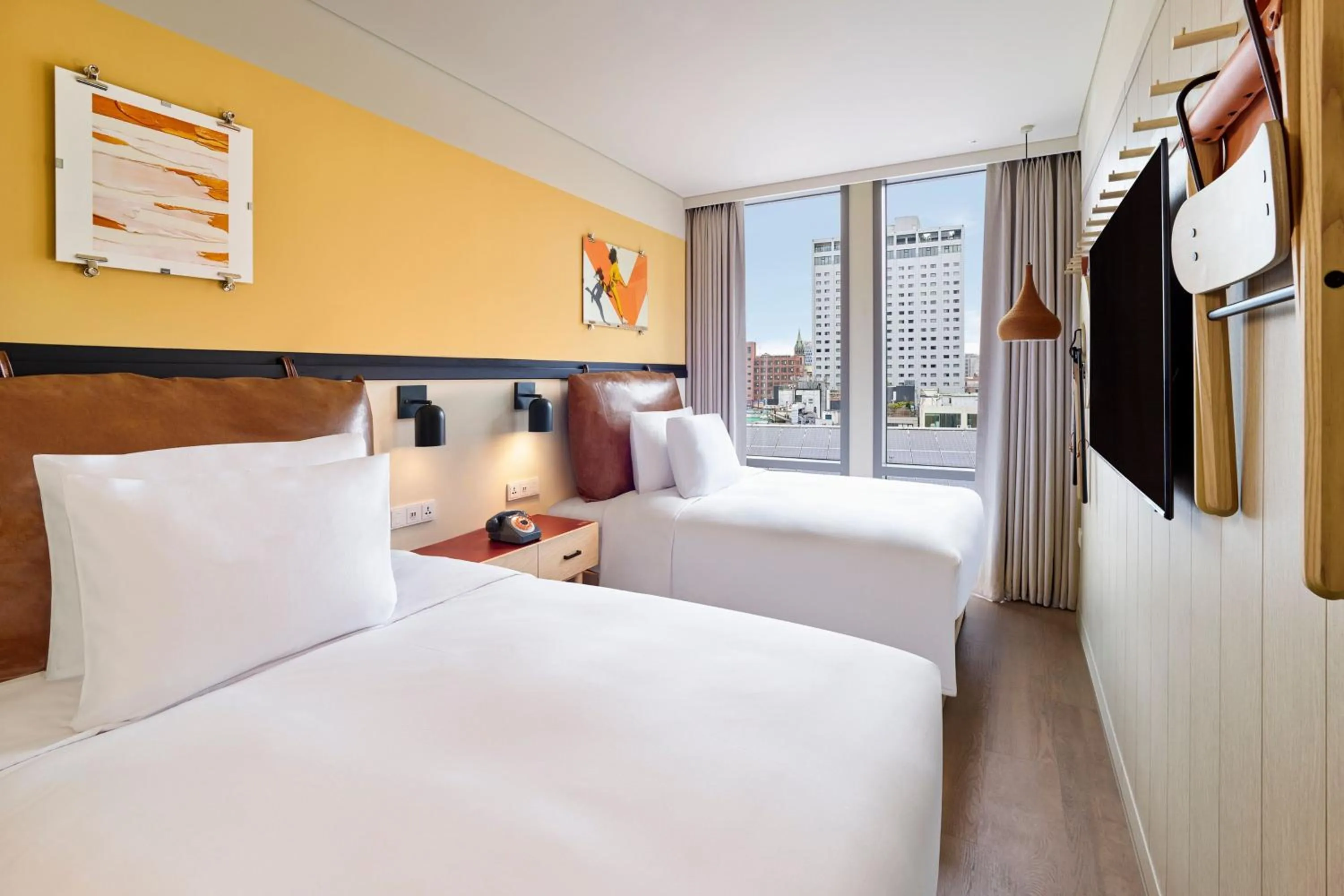 Photo of the whole room, Bed in Moxy Seoul Myeongdong