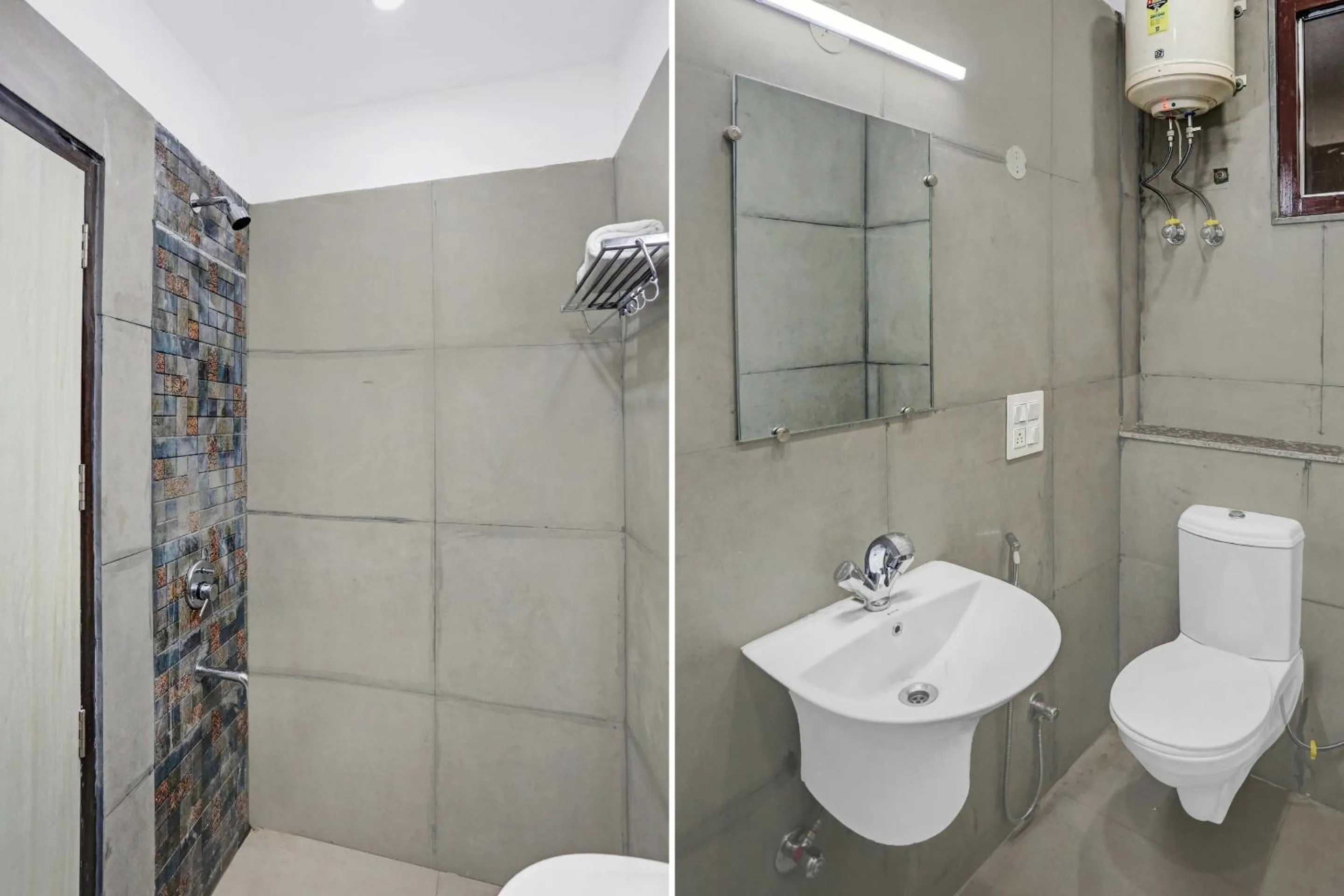 Bathroom in Collection O Metro View Ashok Vihar Near Shalimar Bagh Metro Station