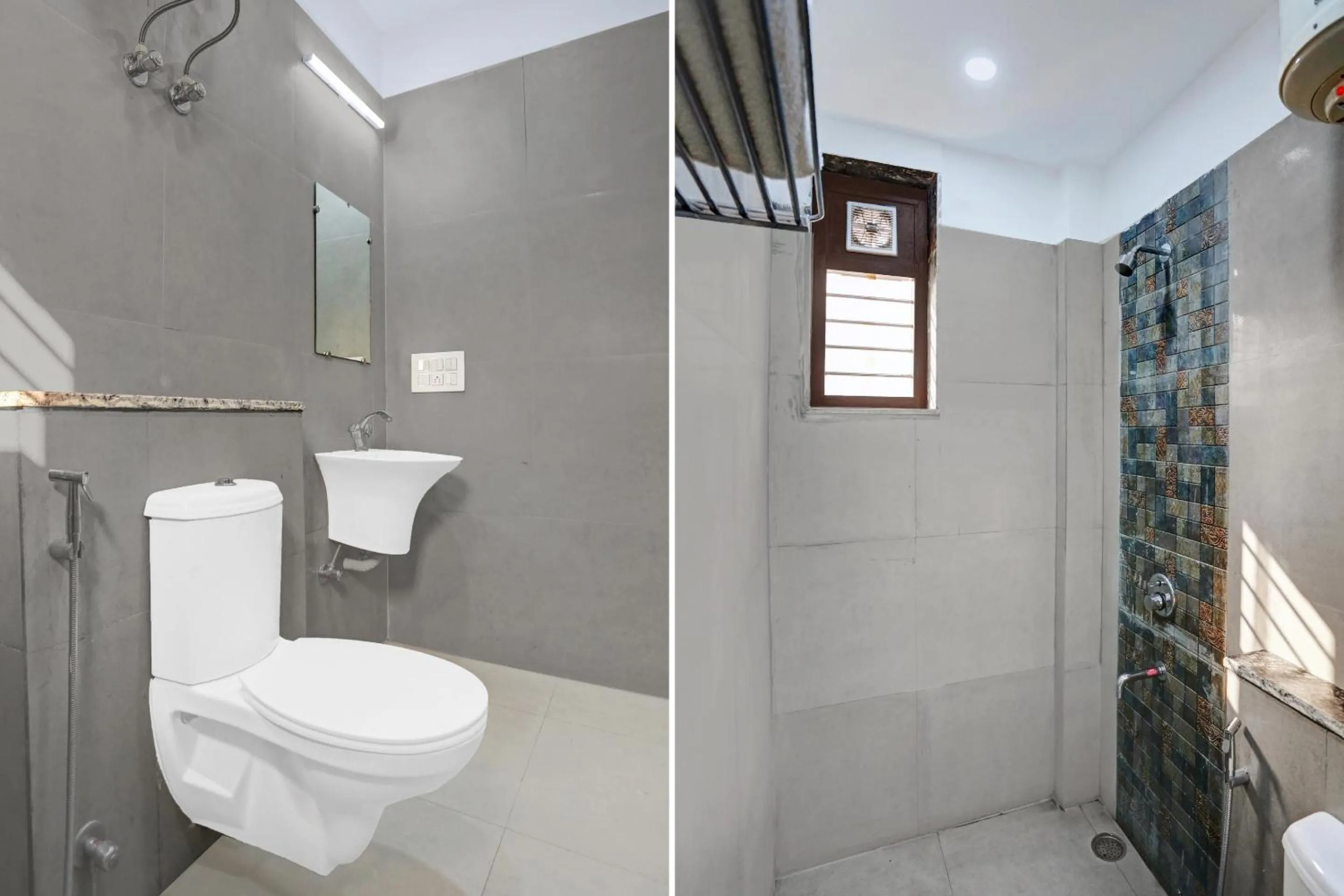 Bathroom in Collection O Metro View Ashok Vihar Near Shalimar Bagh Metro Station