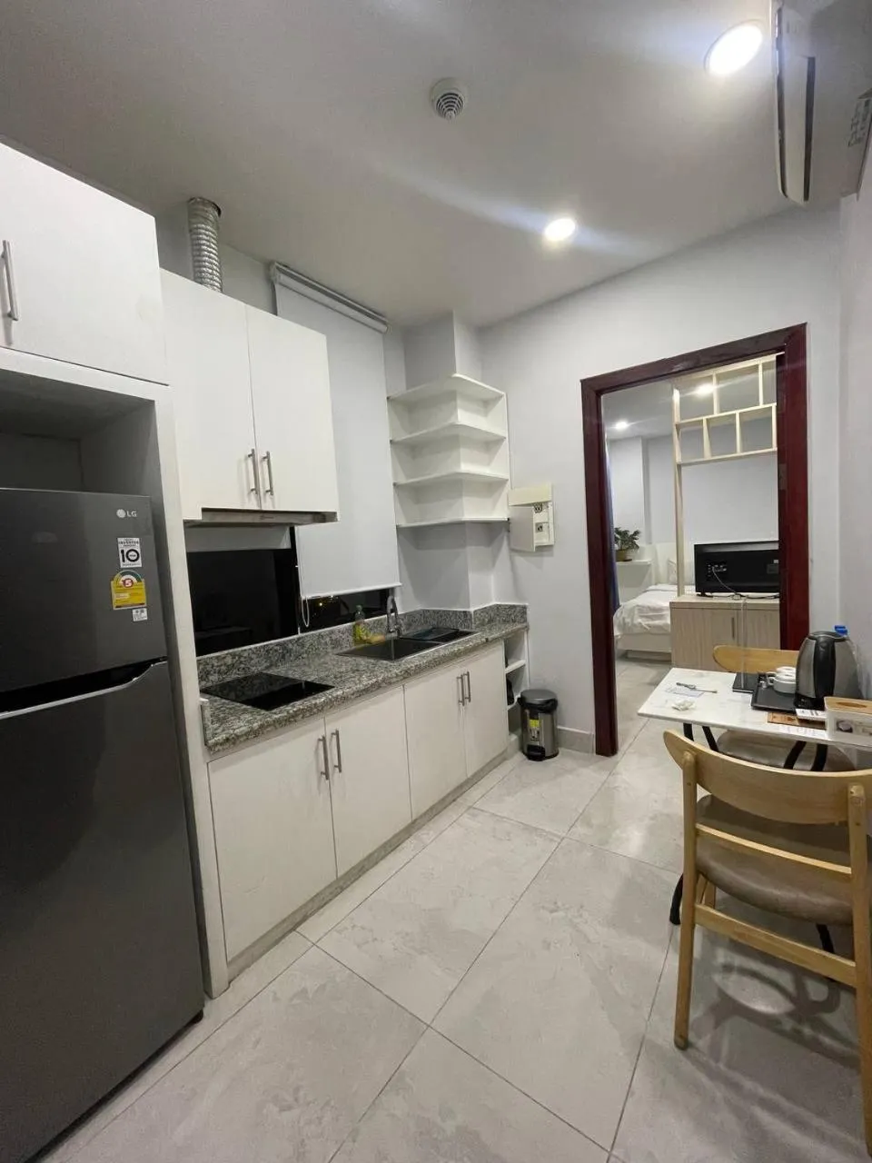 Kitchen or kitchenette in Residence 110 (Hotel and Apartments)