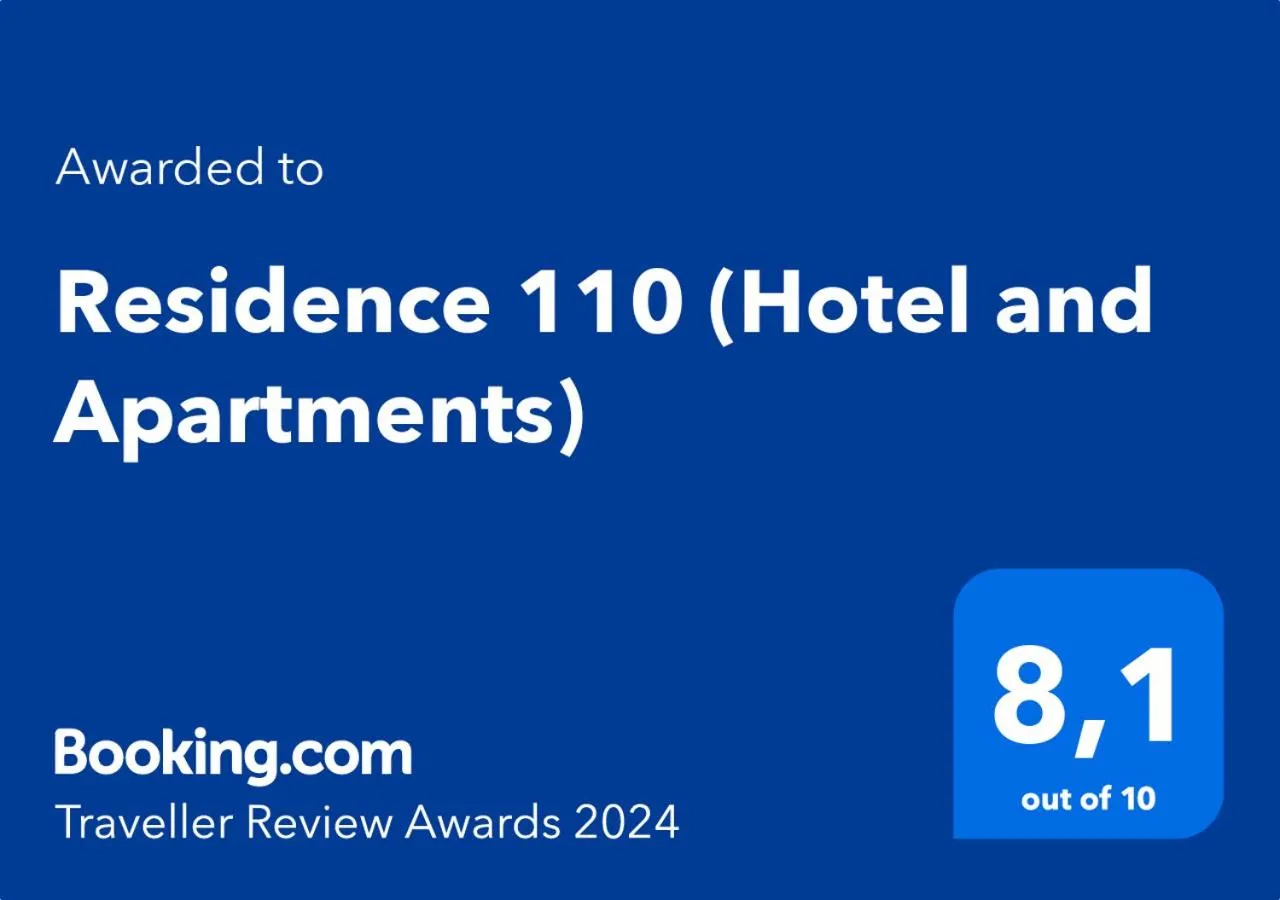 Certificate/Award in Residence 110 (Hotel and Apartments)