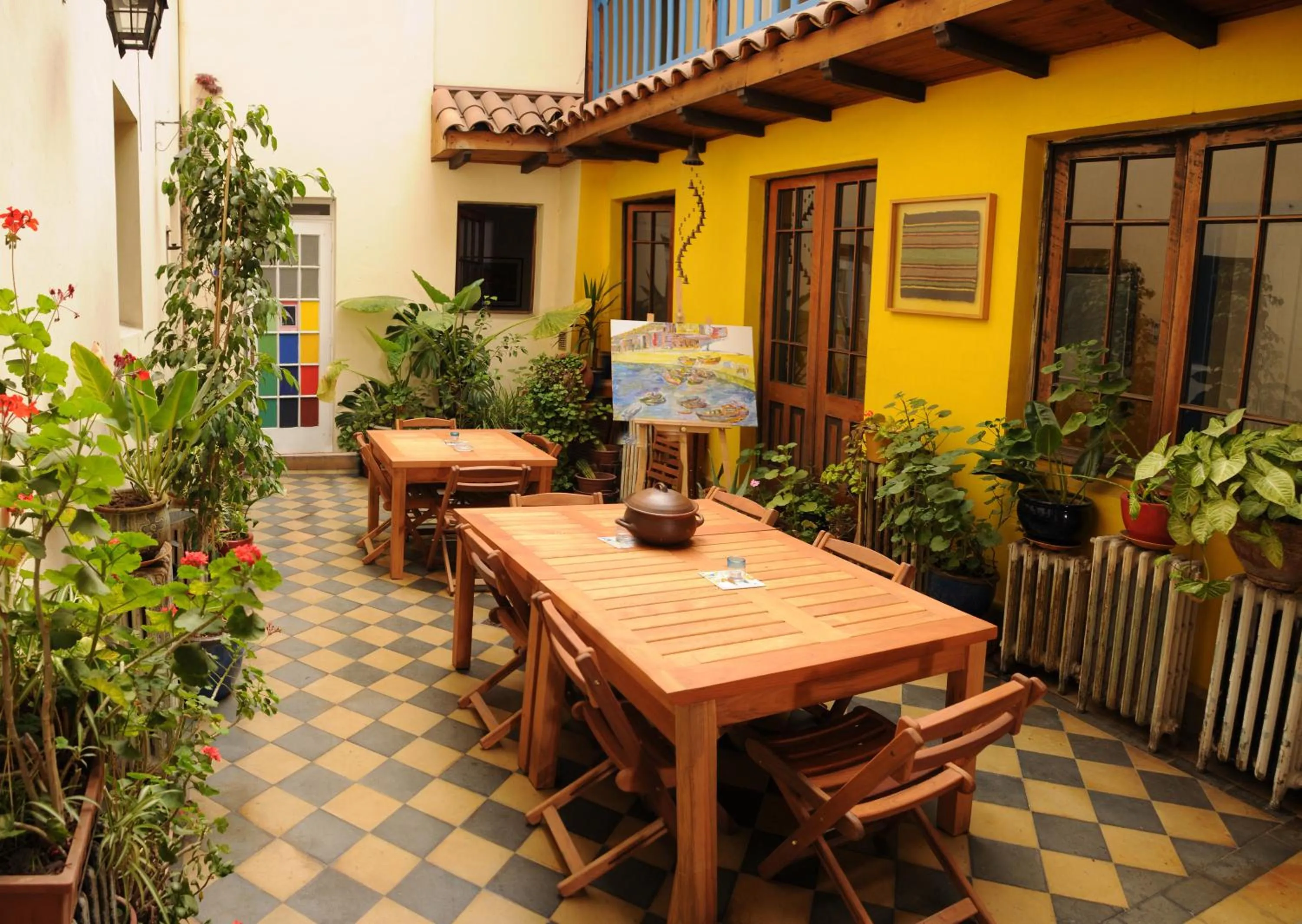 Garden in Hostal Rio Amazonas