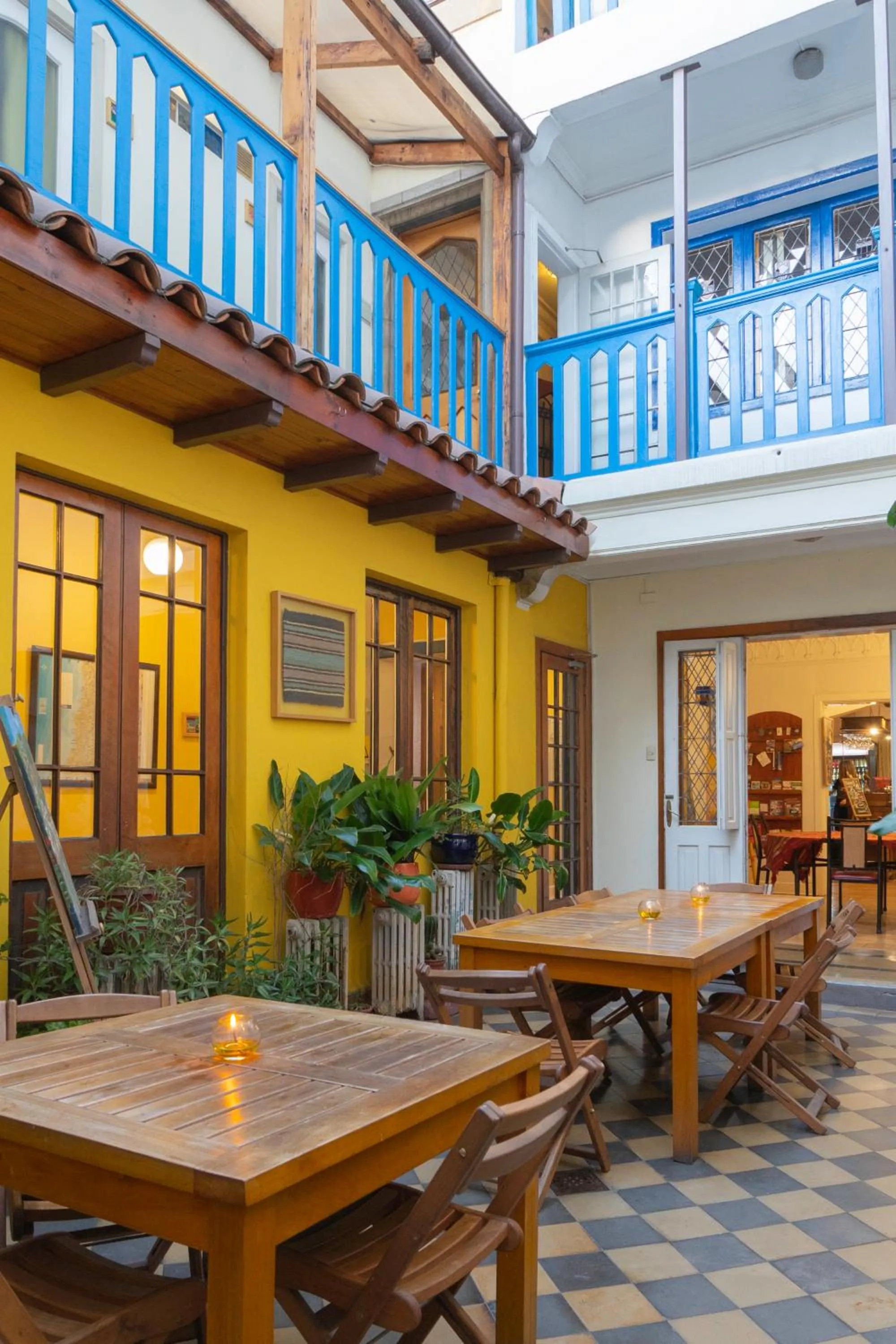 Patio in Hostal Rio Amazonas