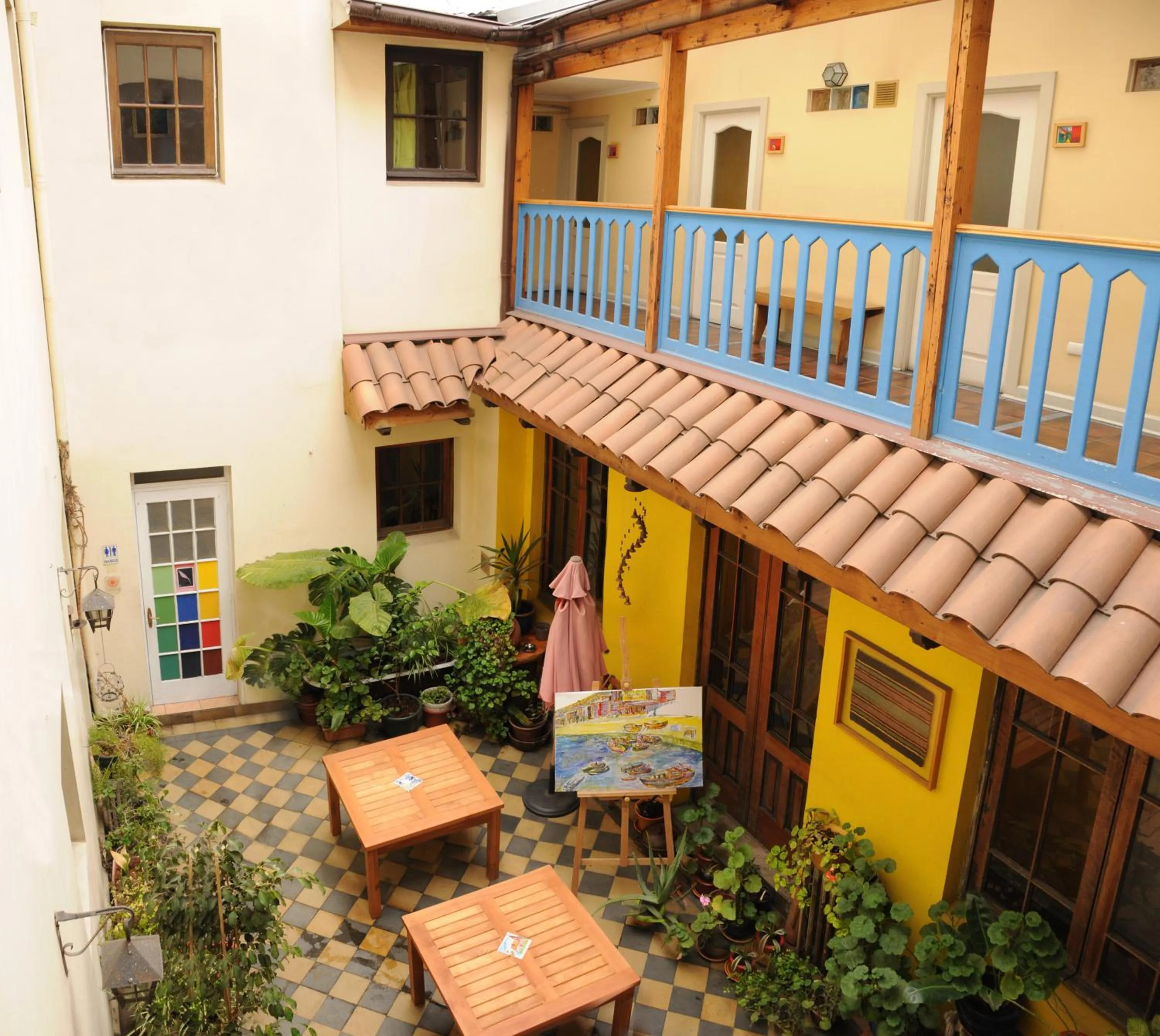 Patio in Hostal Rio Amazonas