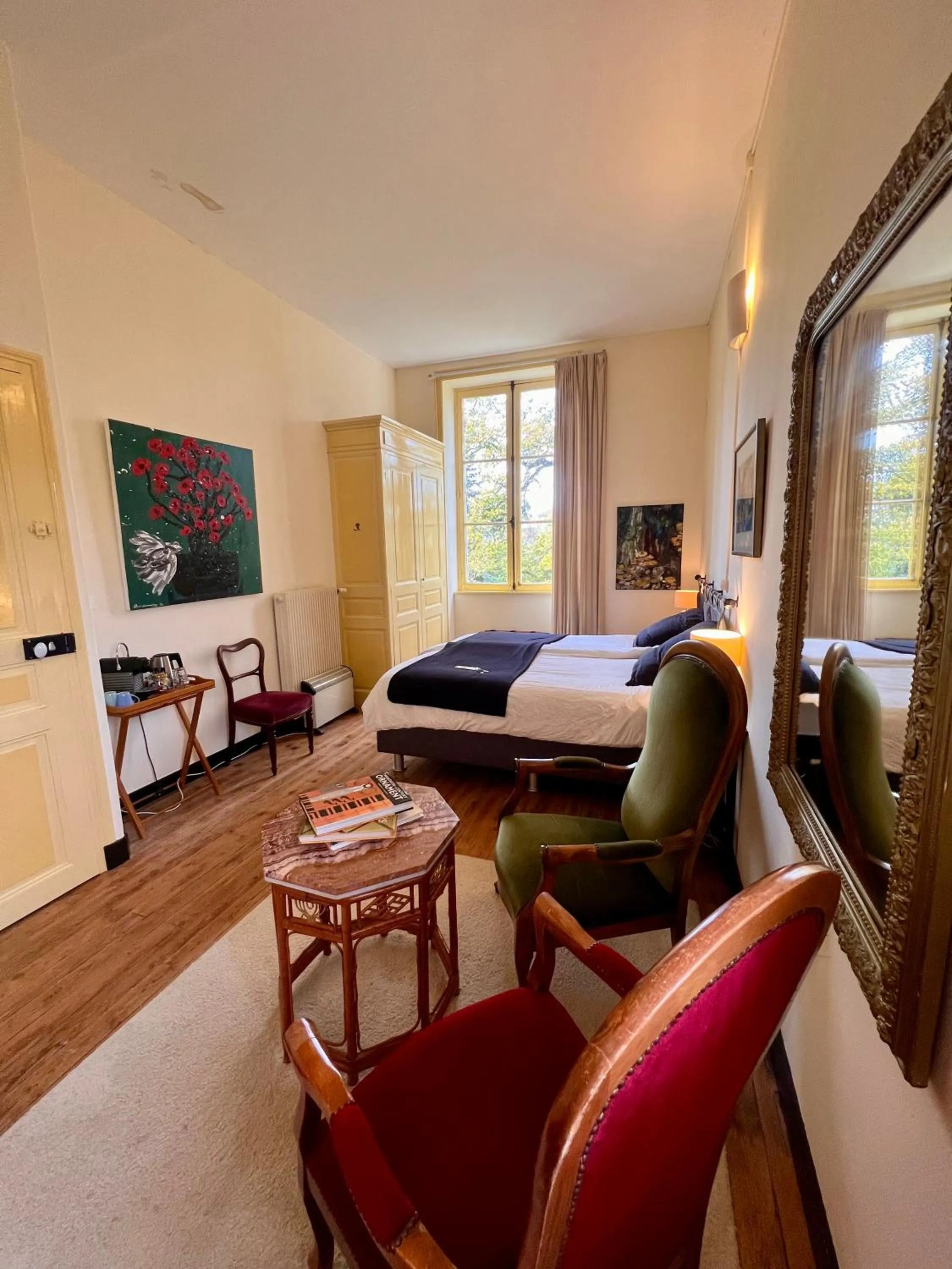 Bed in Villa Vallière bed&breakfast