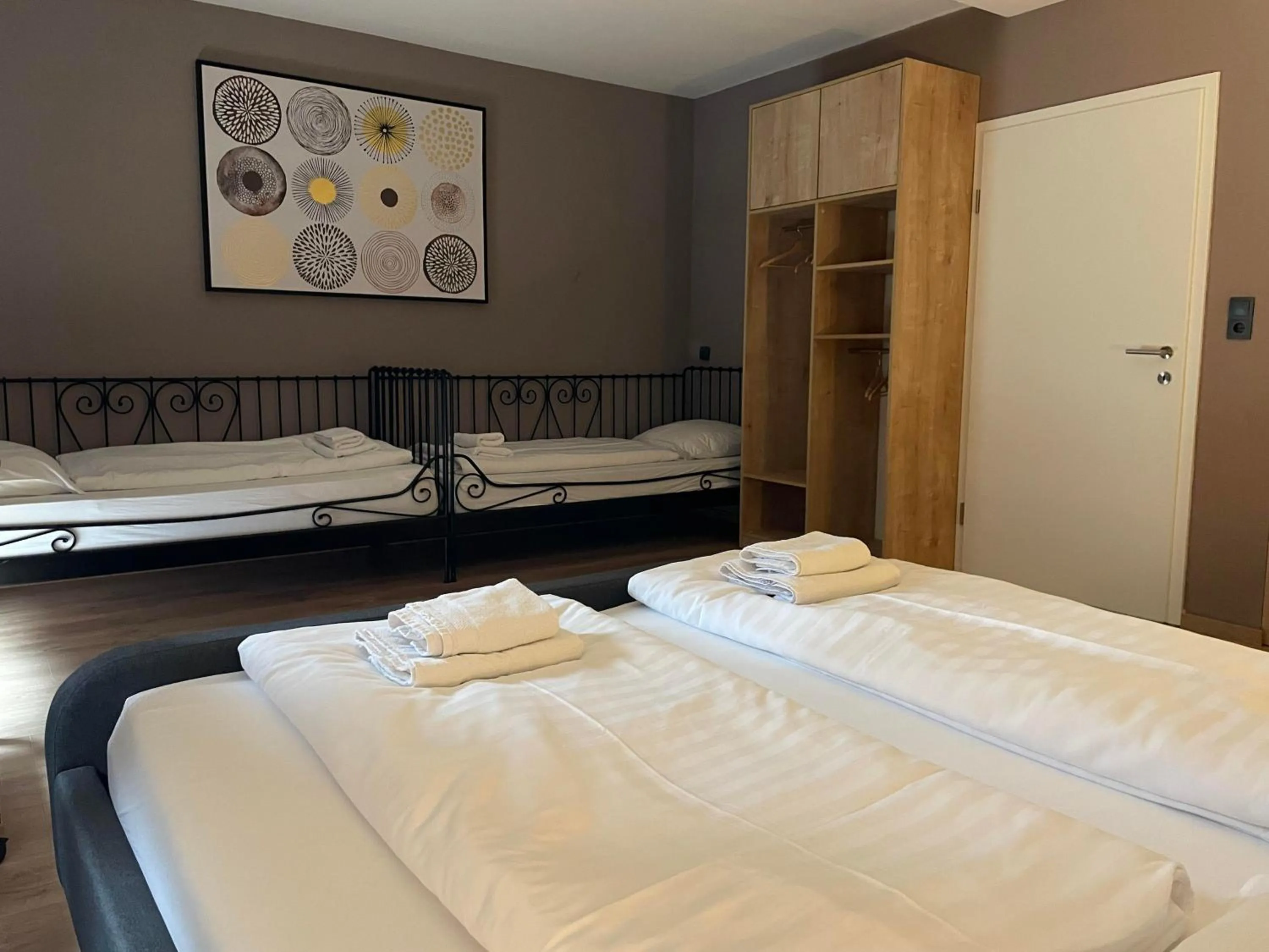 Bed in The Art and Sporthotel