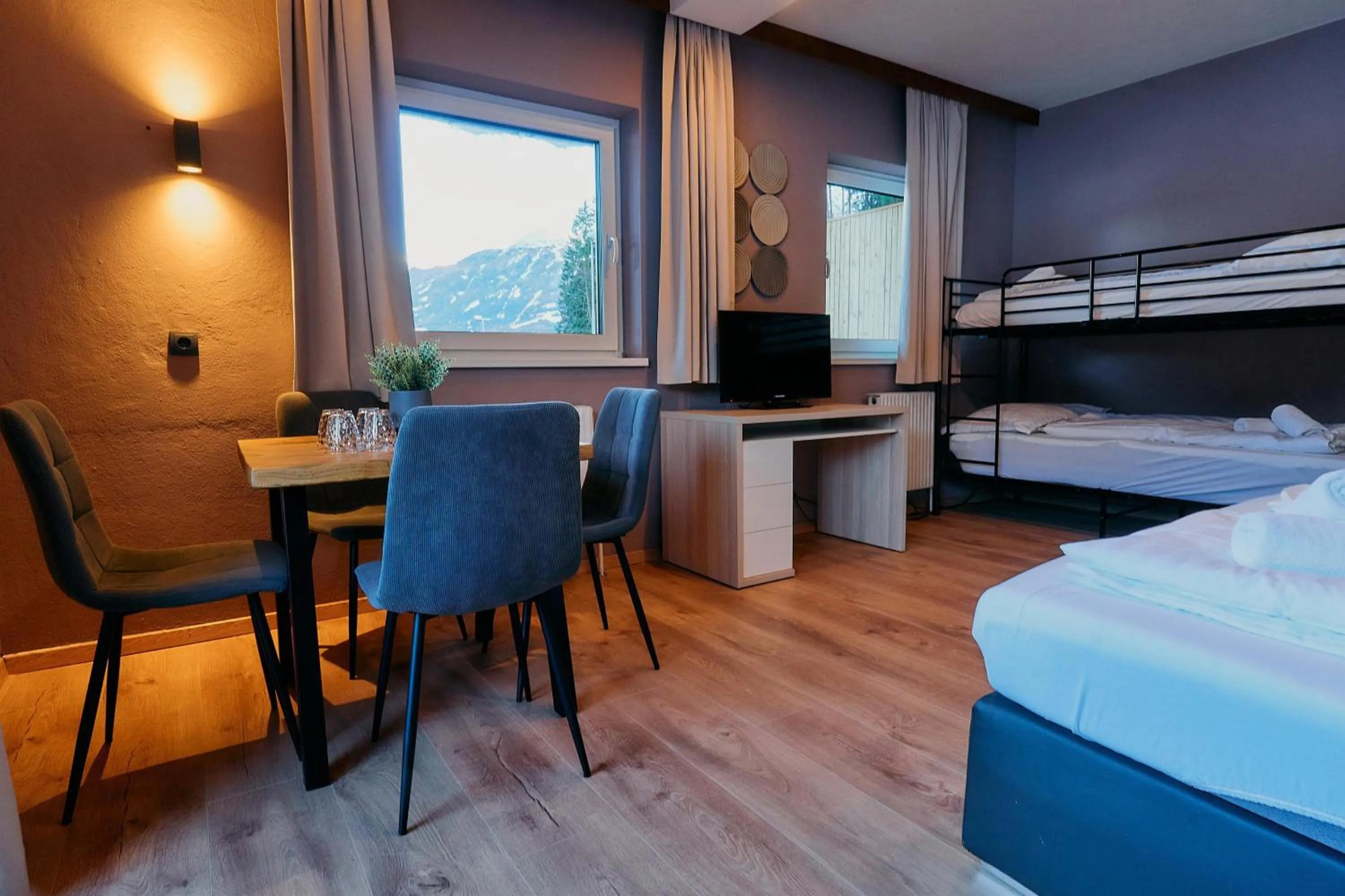 Bed in The Art and Sporthotel