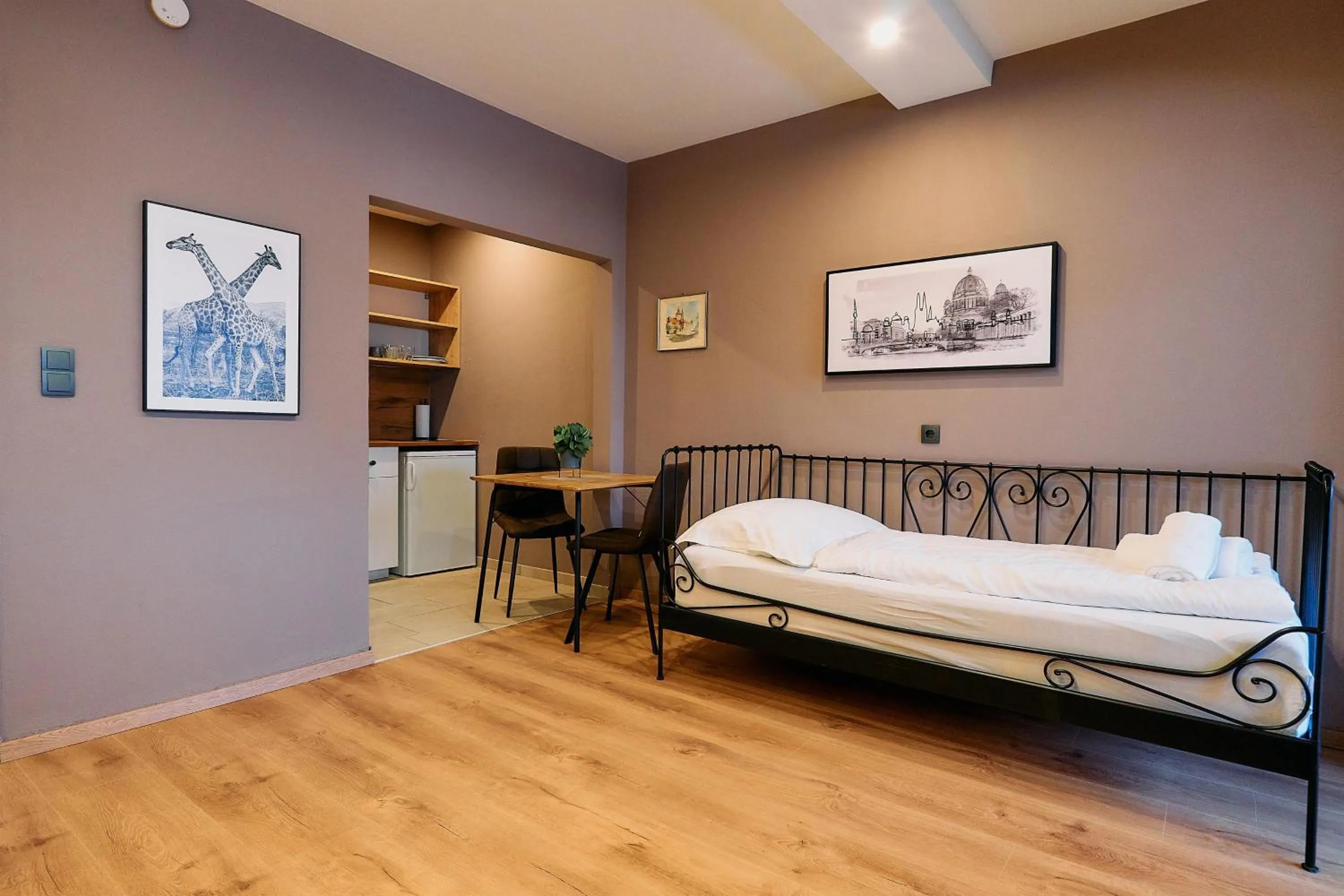 Bed in The Art and Sporthotel