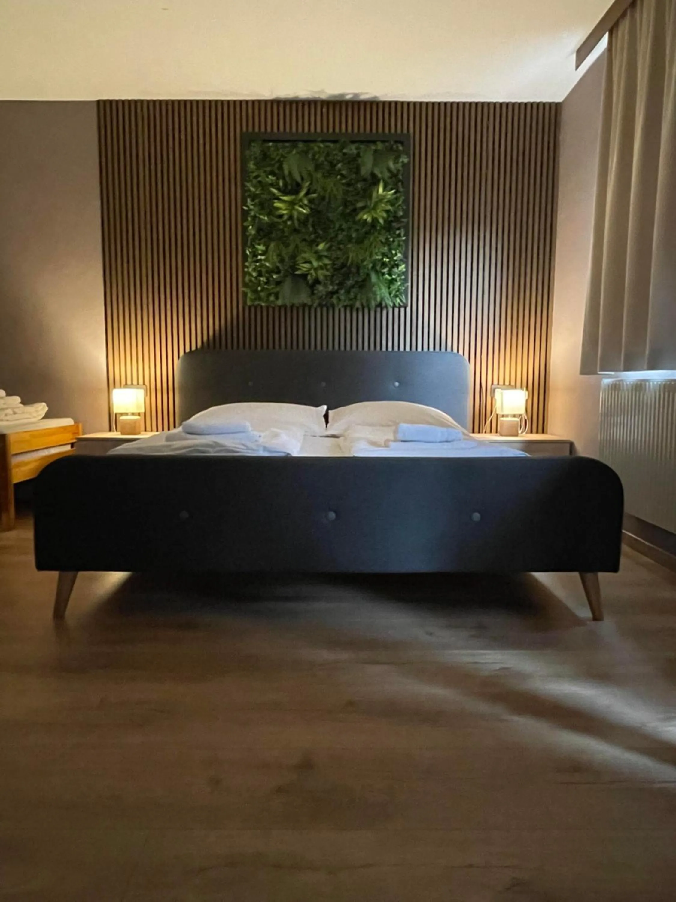 Bed in The Art and Sporthotel