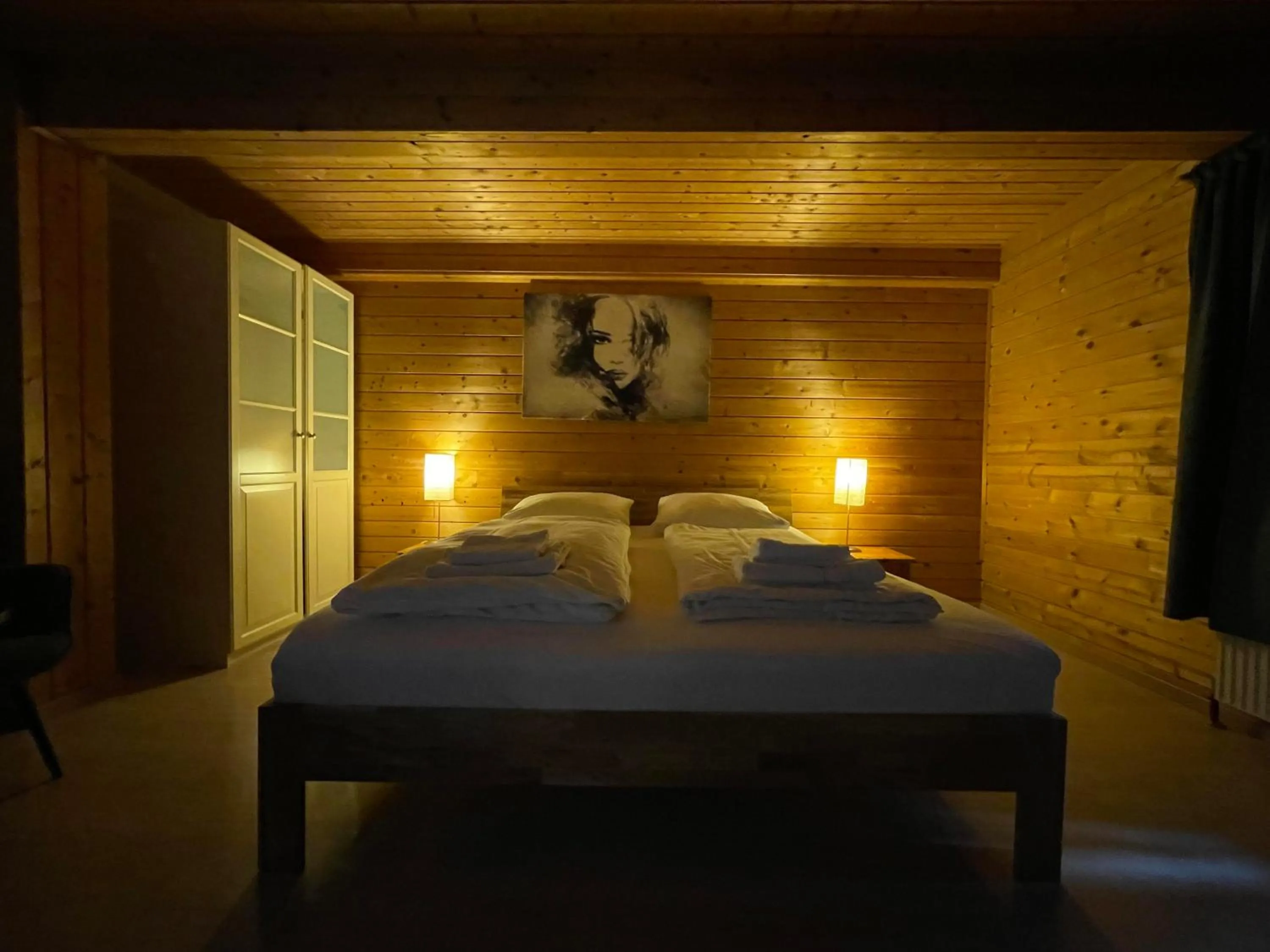 Bed in The Art and Sporthotel