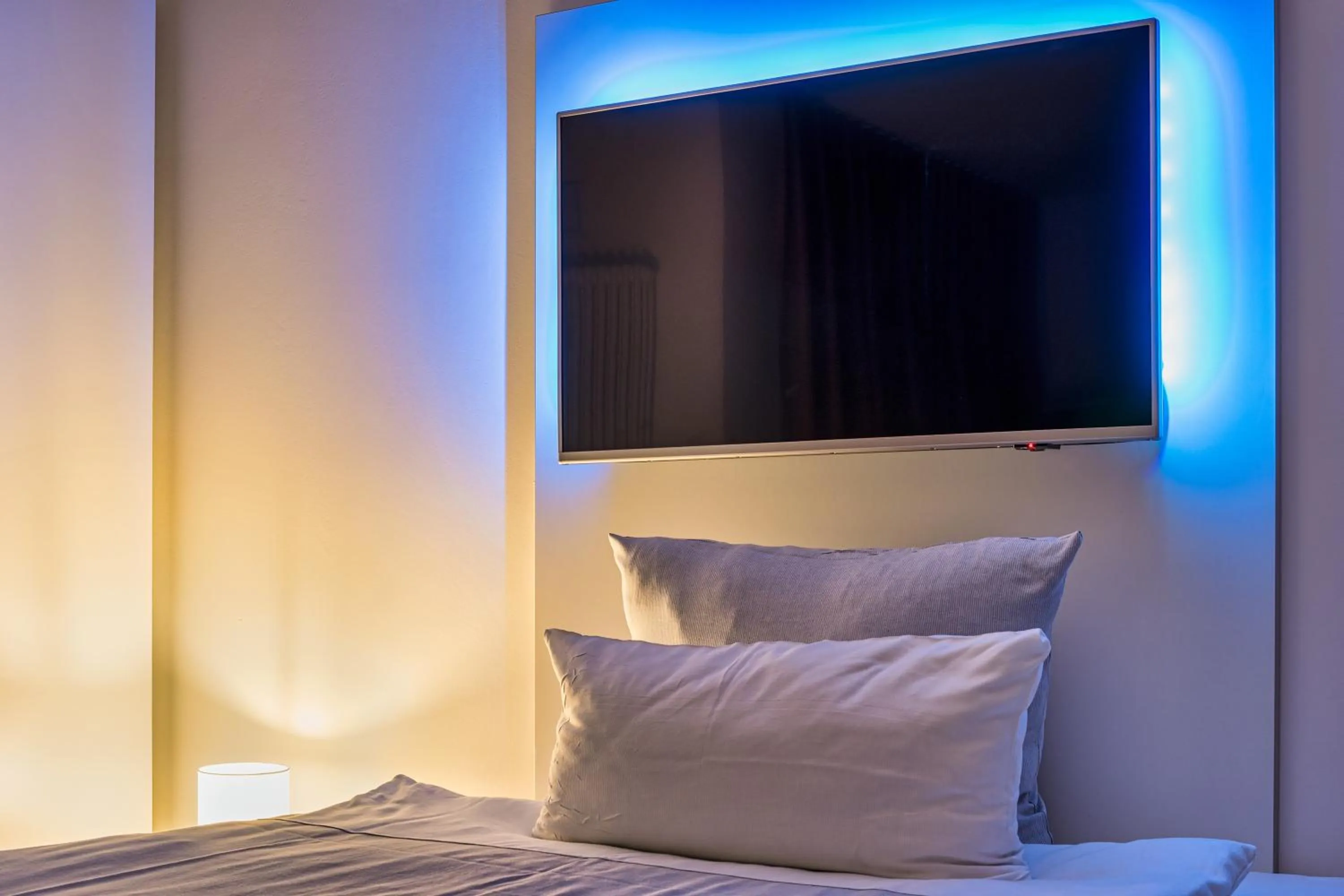 Bed in NorthApartments Dresden am Park