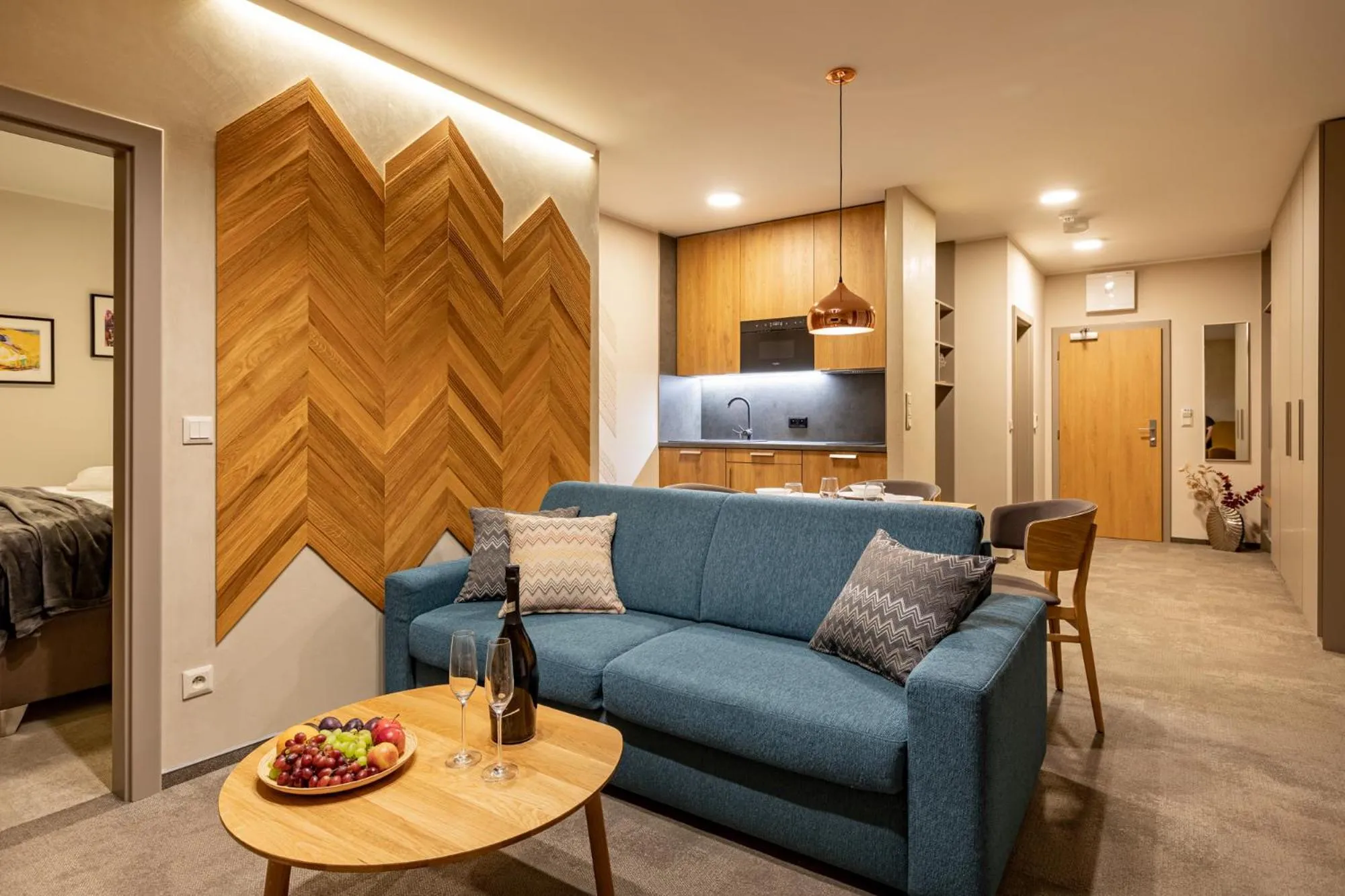 Living room in APLEND Lake Resort