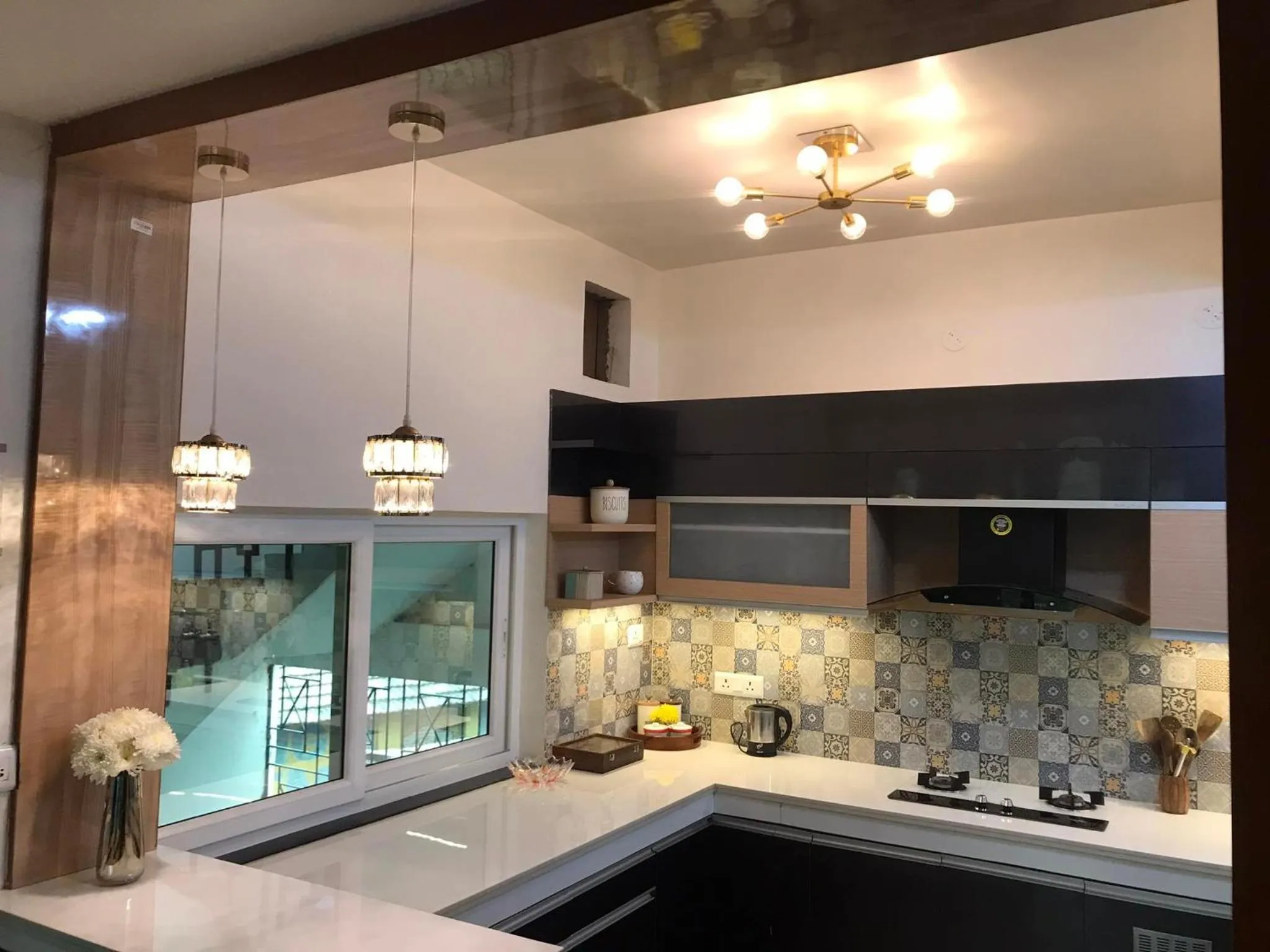 Kitchen or kitchenette in Mariya Condo hotel