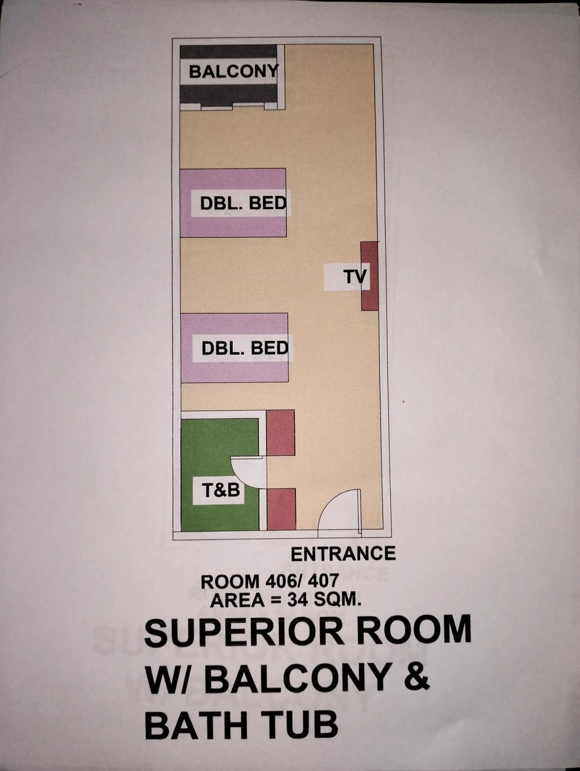 Floor plan in ECL Resort Hotel Boracay