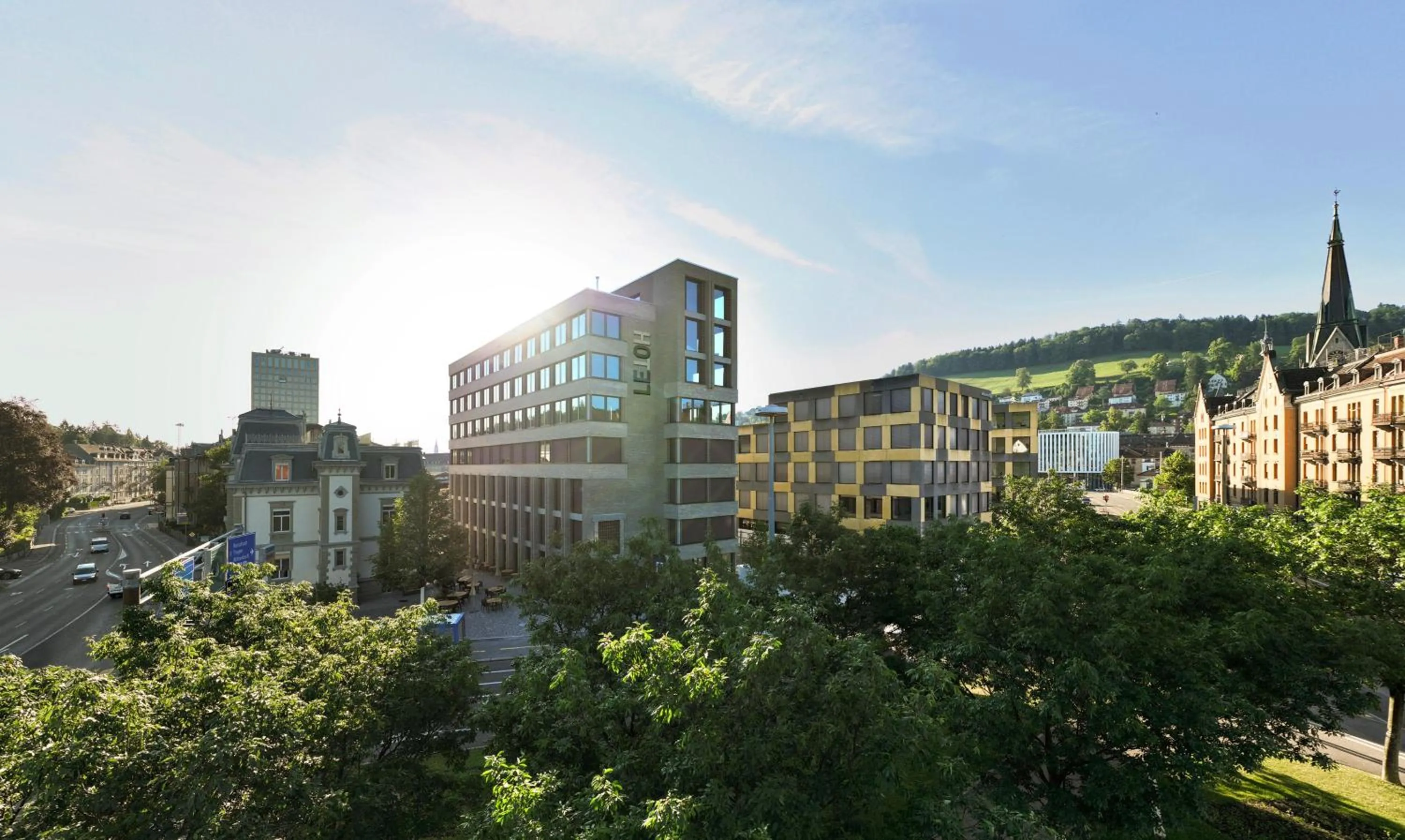 Property building in Tailormade Hotel LEO St Gallen
