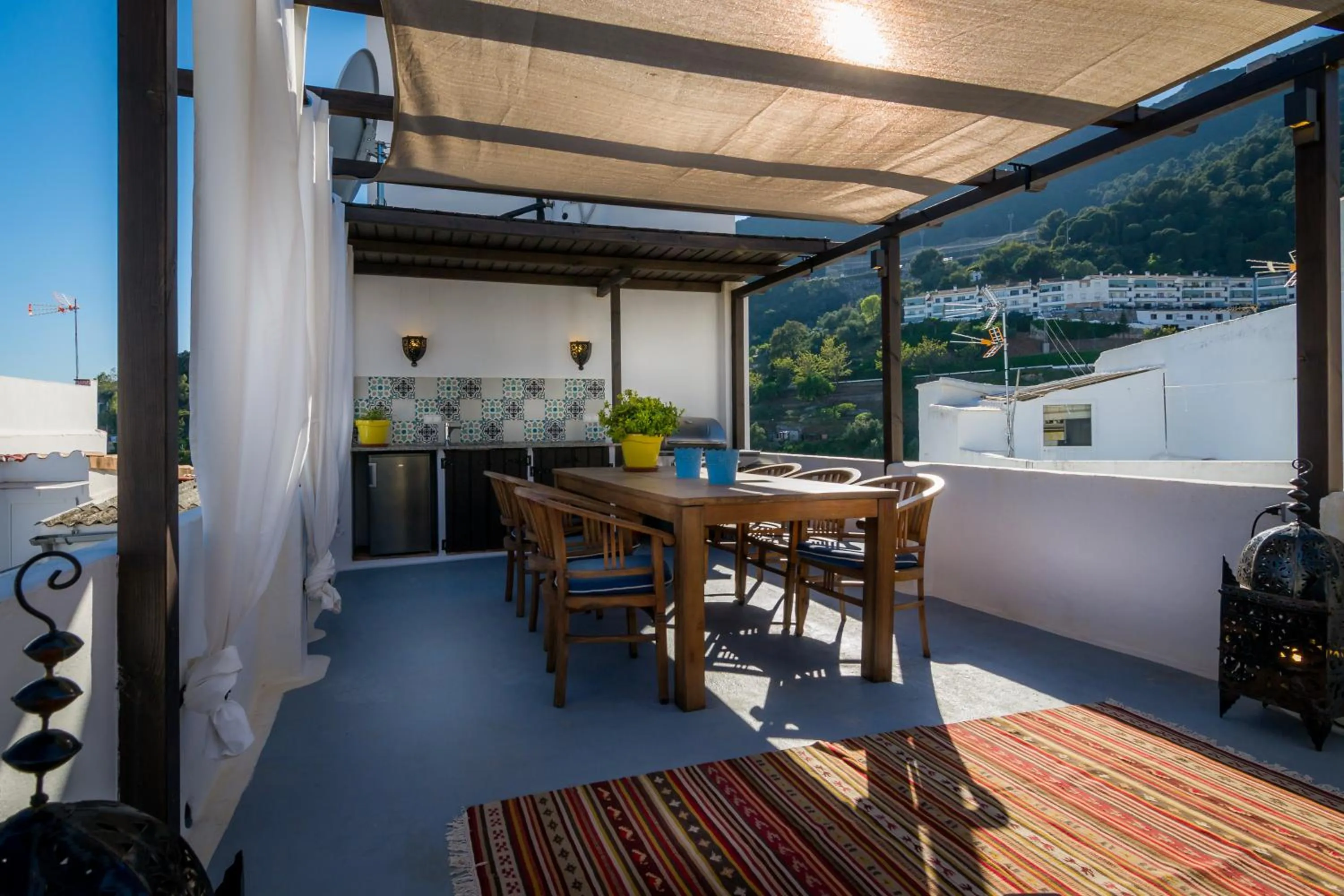 BBQ facilities in Boutique Hotel La Posada del Angel Ojén