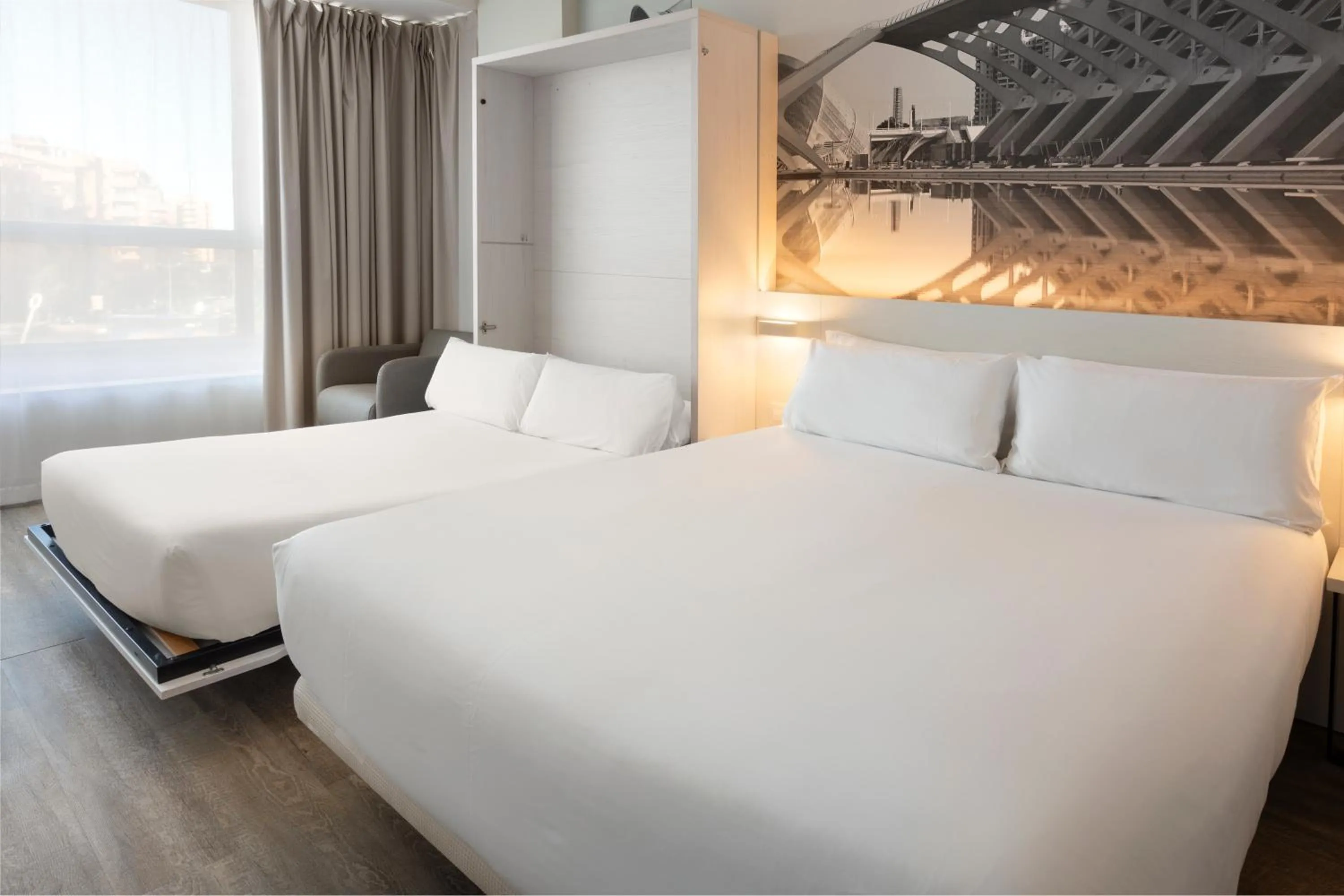 Bed in B&B HOTEL Valencia Ciudad de las Ciencias