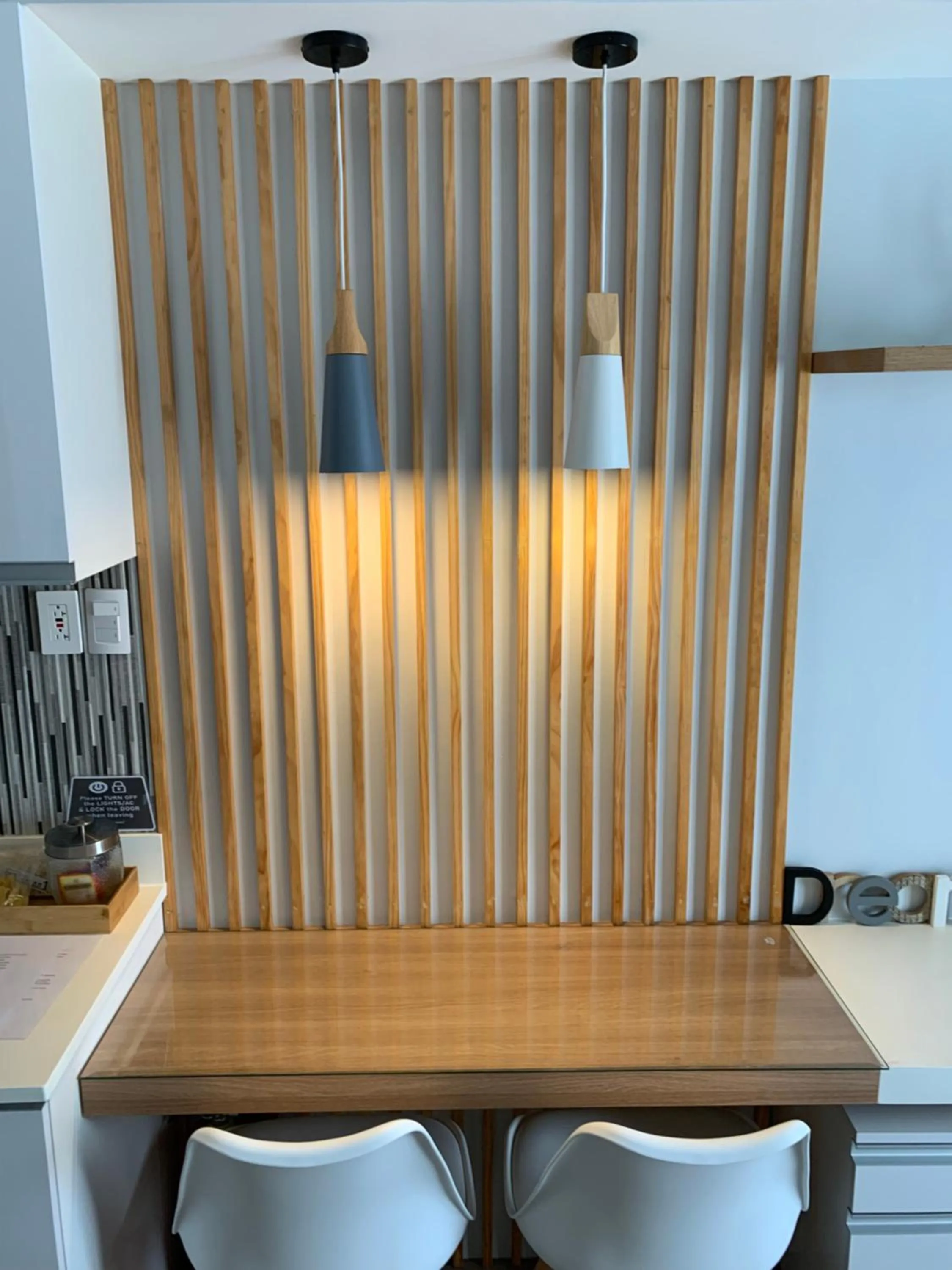 Dining area in Neat and Cozy Minimalist Studio