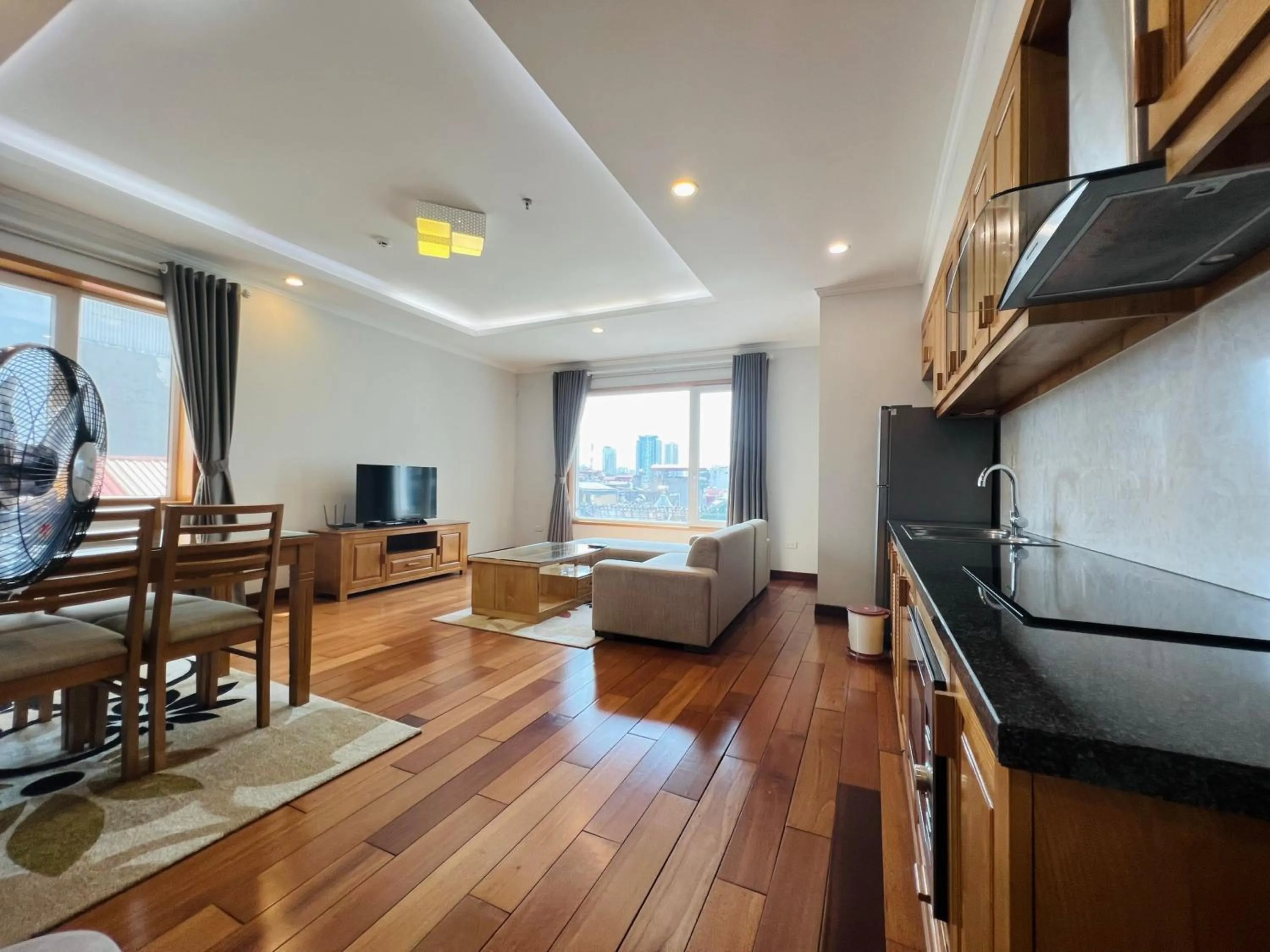 Living room in HANA Stay Riverside