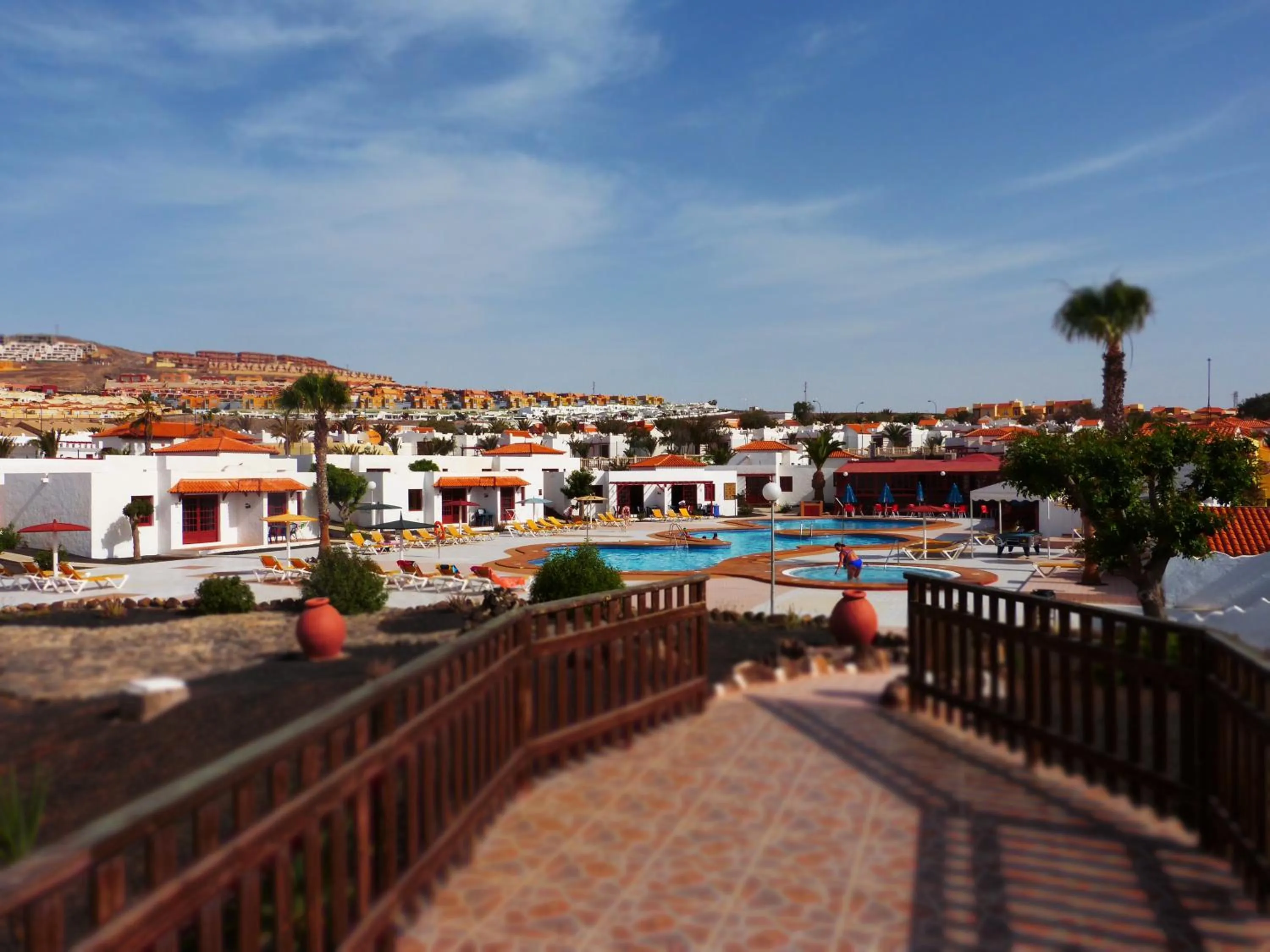 Swimming pool in Bungalows Castillo Beach